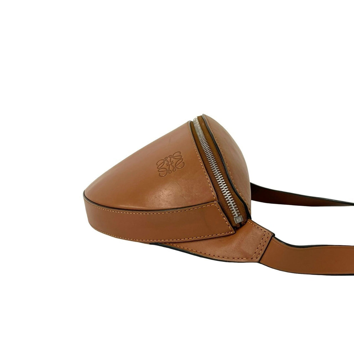 Loewe Brown Leather Pochette Shoulder Bag Sling Bag (Pre-Owned)
