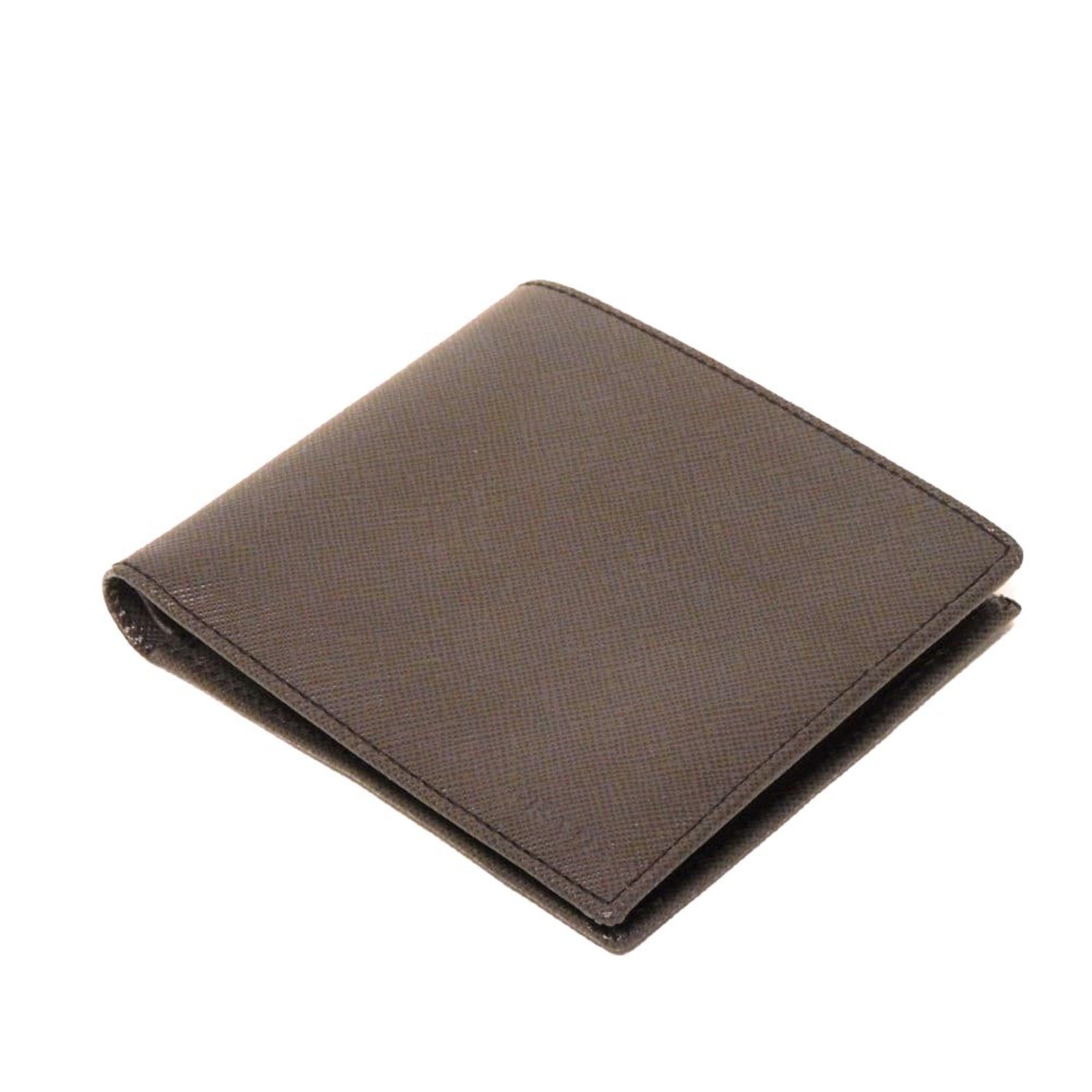 Prada Saffiano Brown Saffiano Wallet (Bi-Fold) (Pre-Owned)