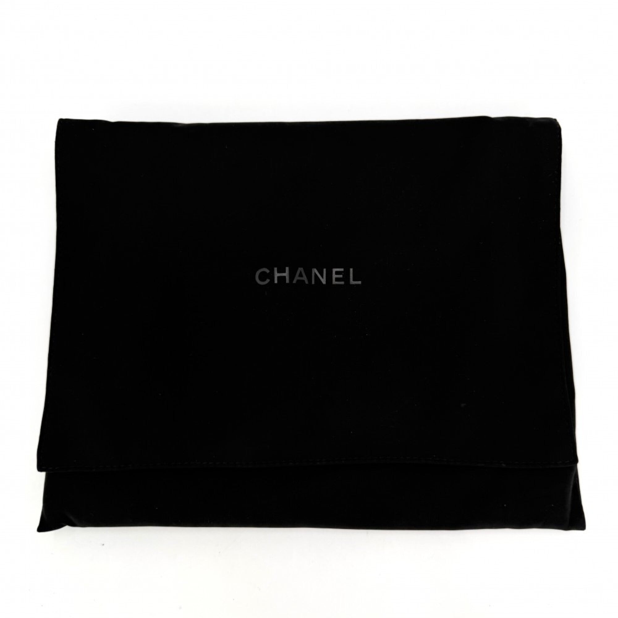 Chanel Green Leather Handbag Pochette Shoulder Bag Vanity Bag (Pre-Owned)