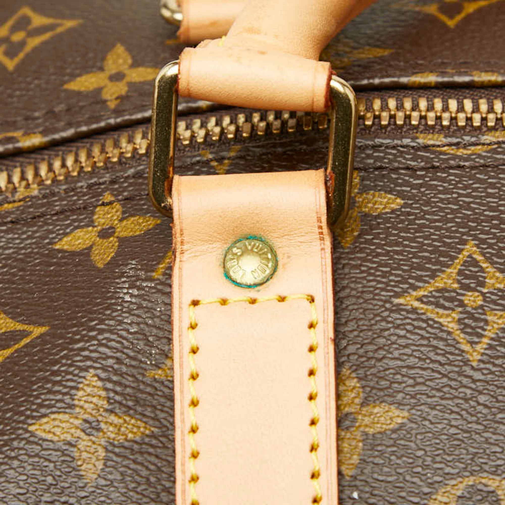 Louis Vuitton Brown Pvc Leather Boston Bag Shoulder Bag (Pre-Owned)