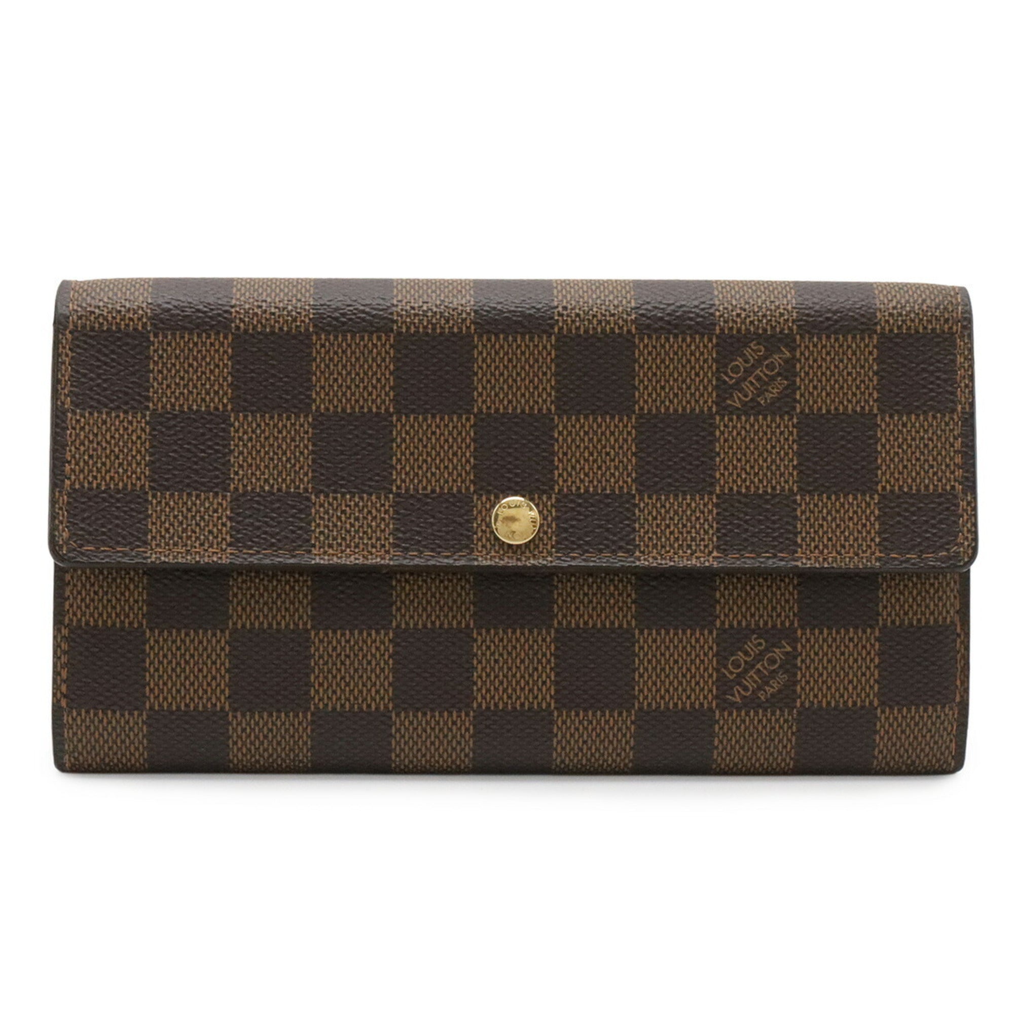 Louis Vuitton Brown Damier Canvas Damier Canvas Pvc Long Wallet (Bi-Fold) (Pre-Owned)