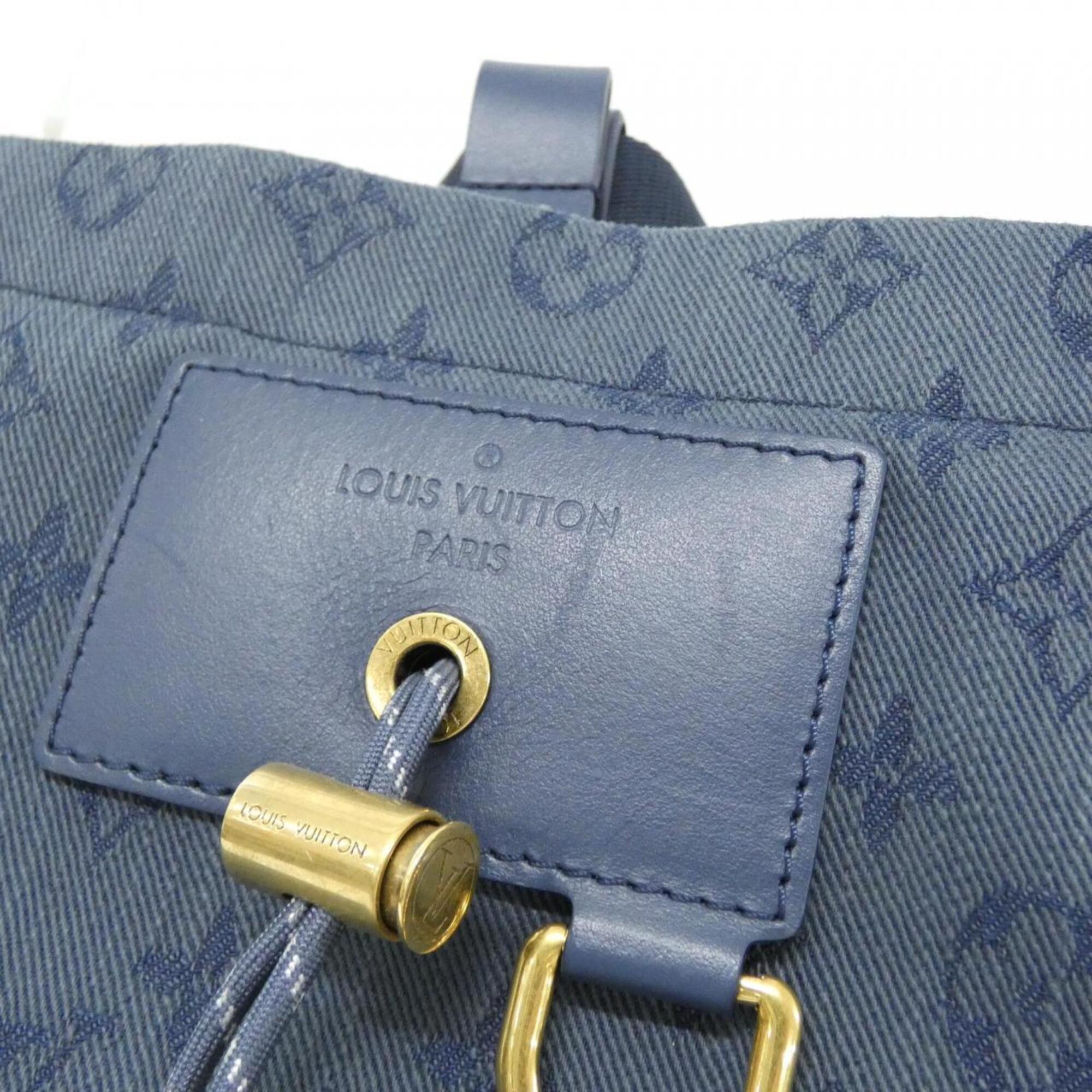 Louis Vuitton Navy Denim Backpack (Pre-Owned)