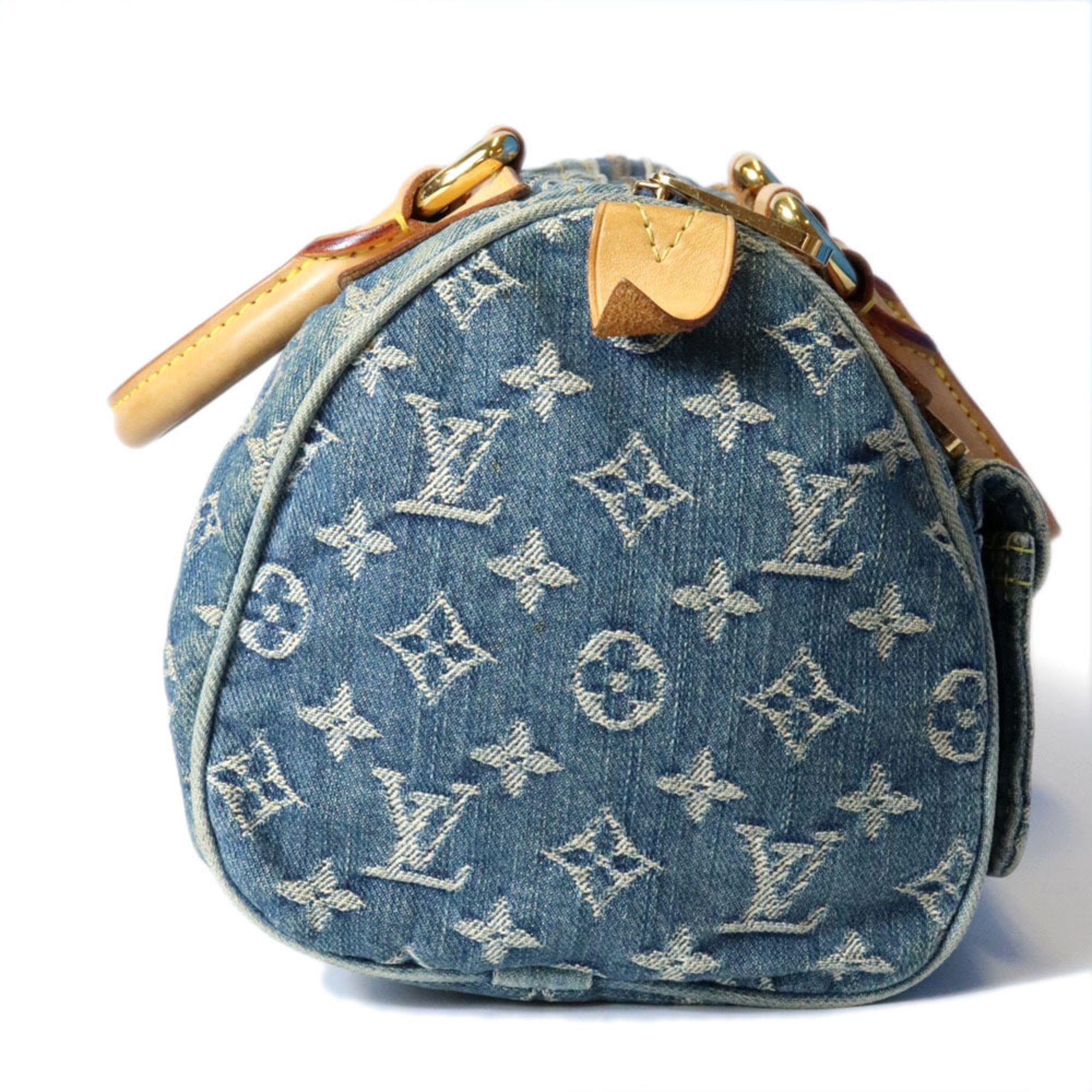Louis Vuitton Blue Monogram Monogram Denim Handbag (Pre-Owned)