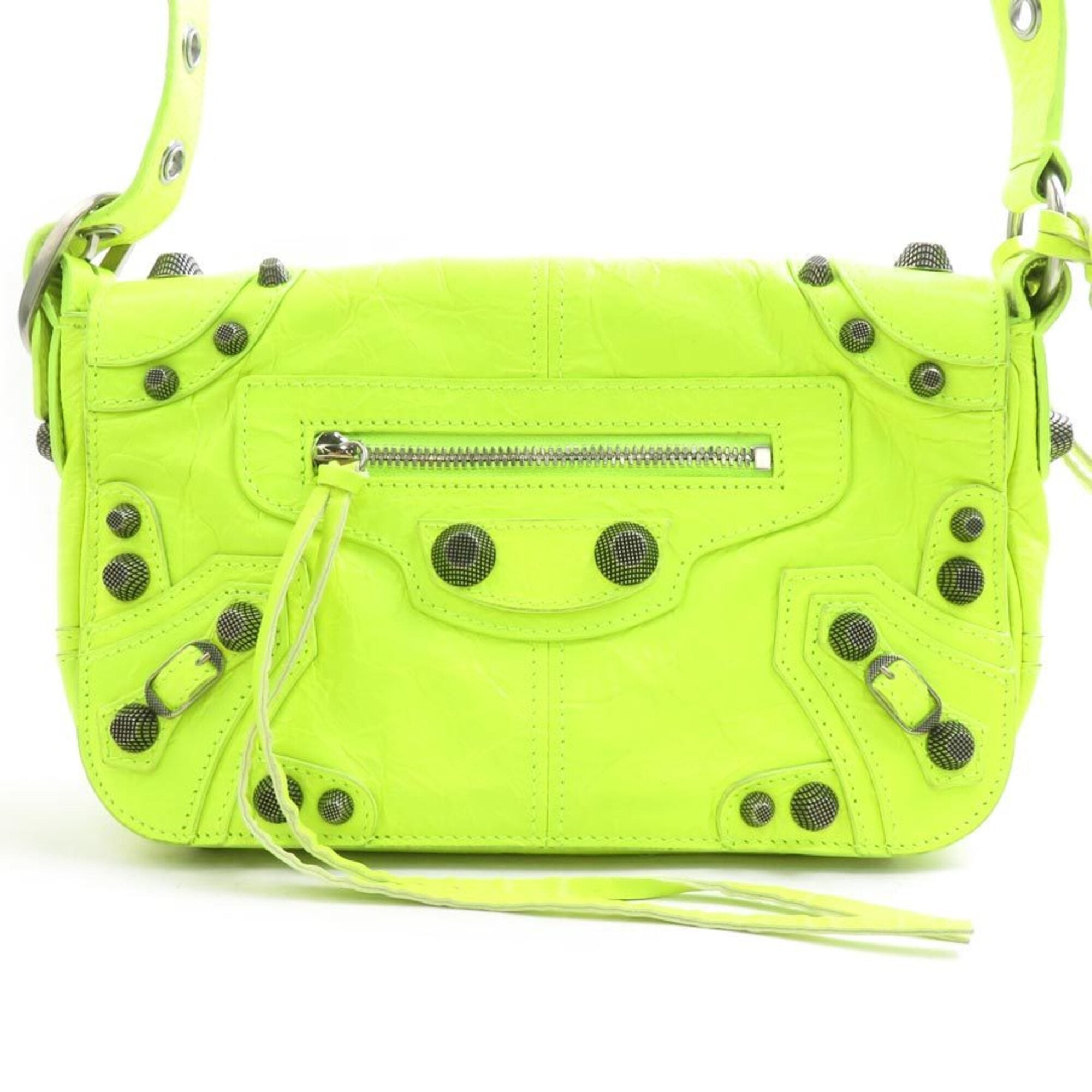 Balenciaga Yellow Leather Shoulder Bag (Pre-Owned)