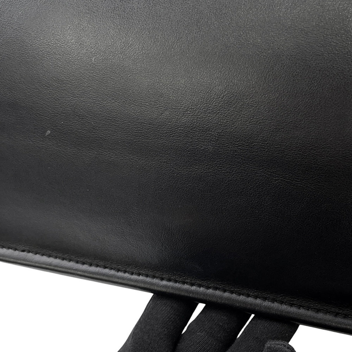 Christian Dior Black Leather Handbag Tote Bag (Pre-Owned)