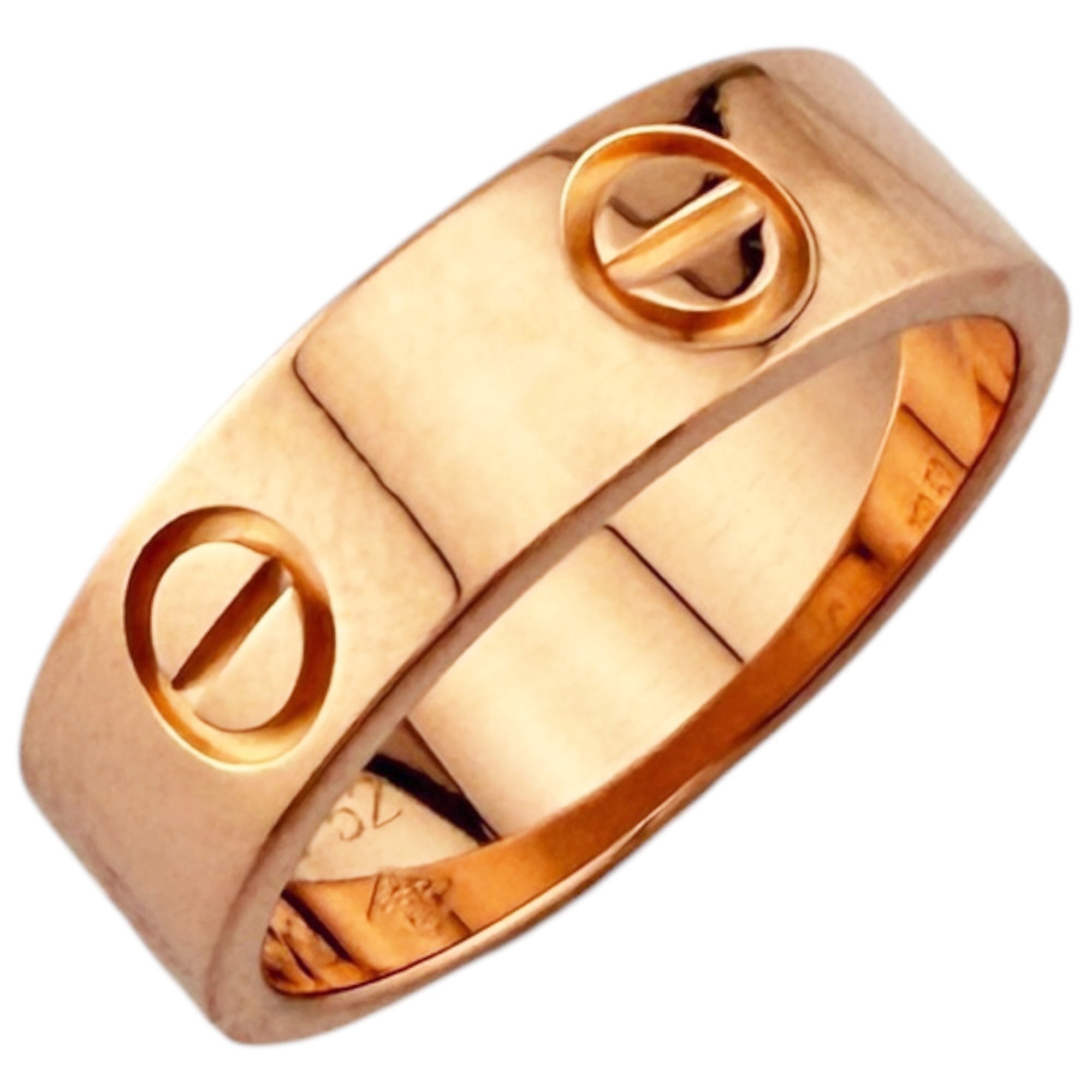 Cartier Love Pink Gold (18K) Band Ring (Pre-Owned)