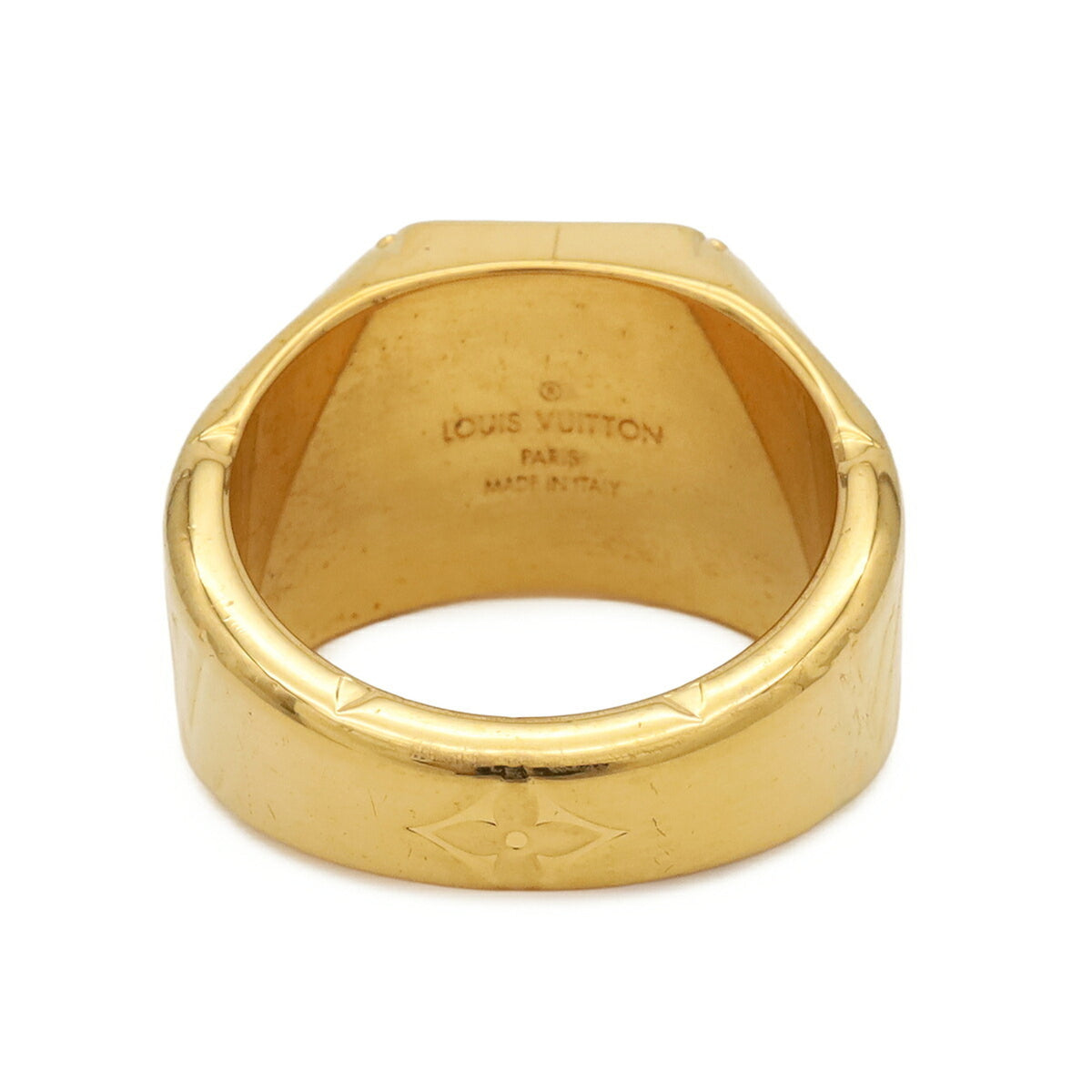 Louis Vuitton Gold Gold Plating Band Ring (Pre-Owned)