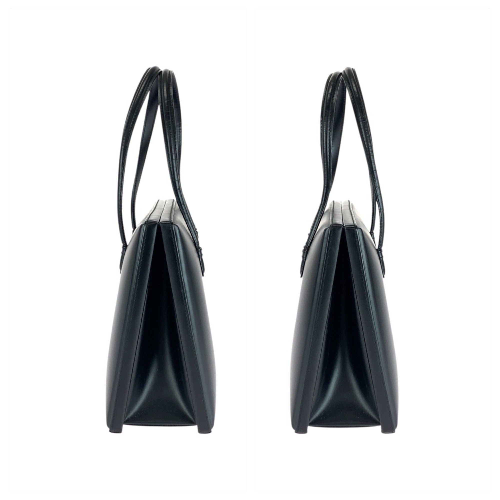 Loewe Black Leather Handbag Tote Bag (Pre-Owned)