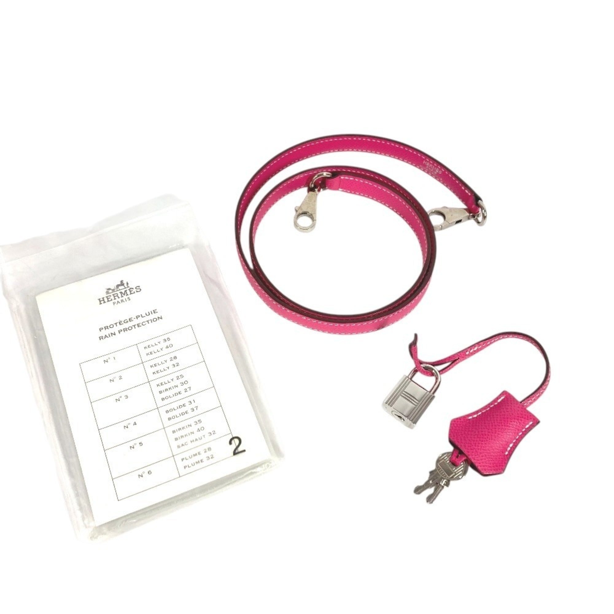 Hermes Pink Epsom Leather Handbag Shoulder Bag (Pre-Owned)