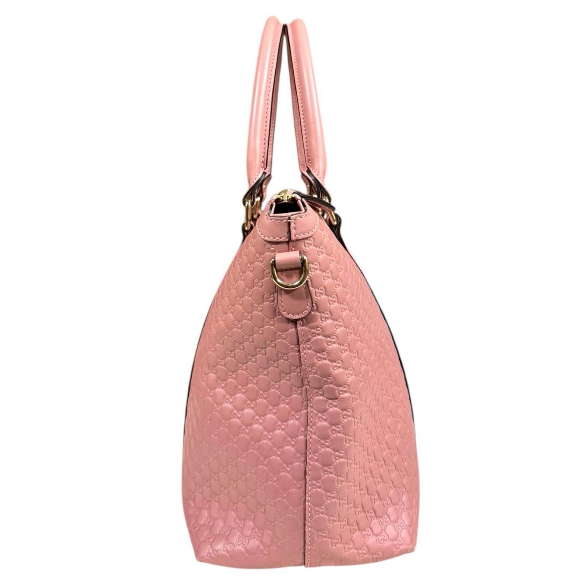 Gucci Pink Leather Shoulder Bag (Pre-Owned)