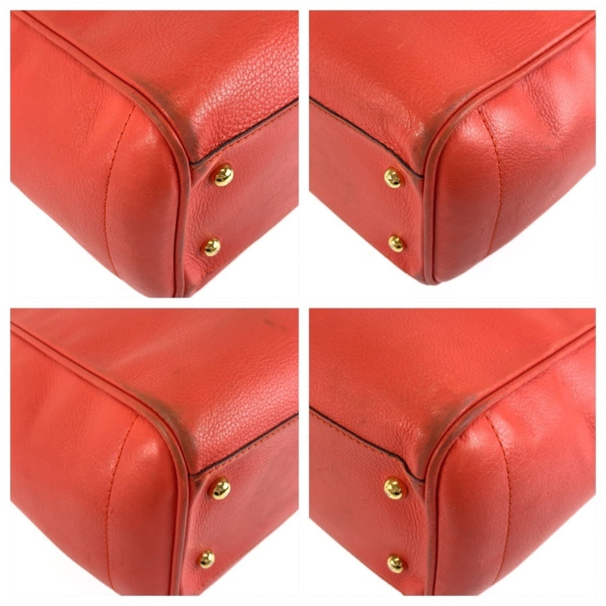 Loewe Orange Leather Handbag Tote Bag (Pre-Owned)