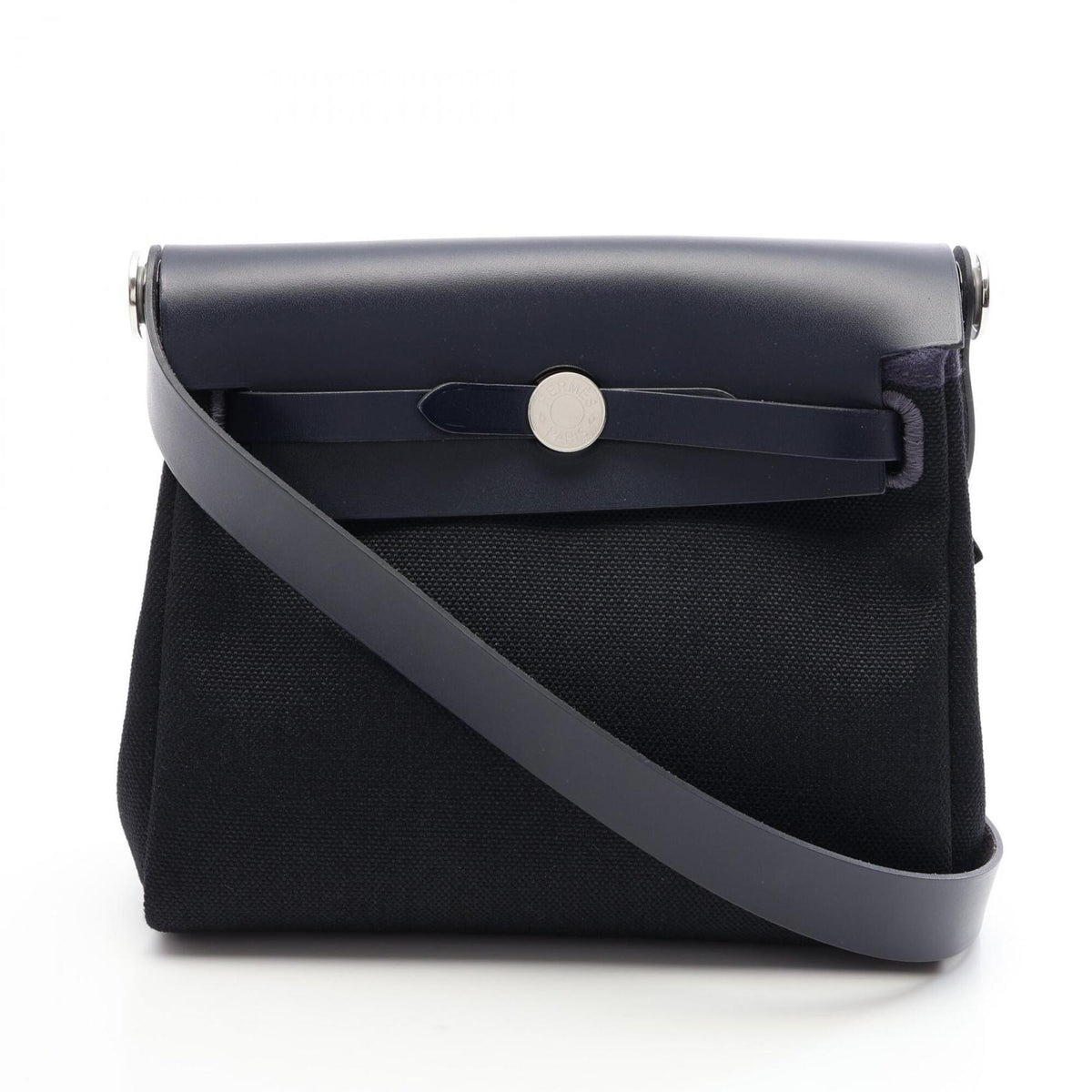 Hermes Black Blue Nuit Navy Handbag Shoulder Bag (Pre-Owned)