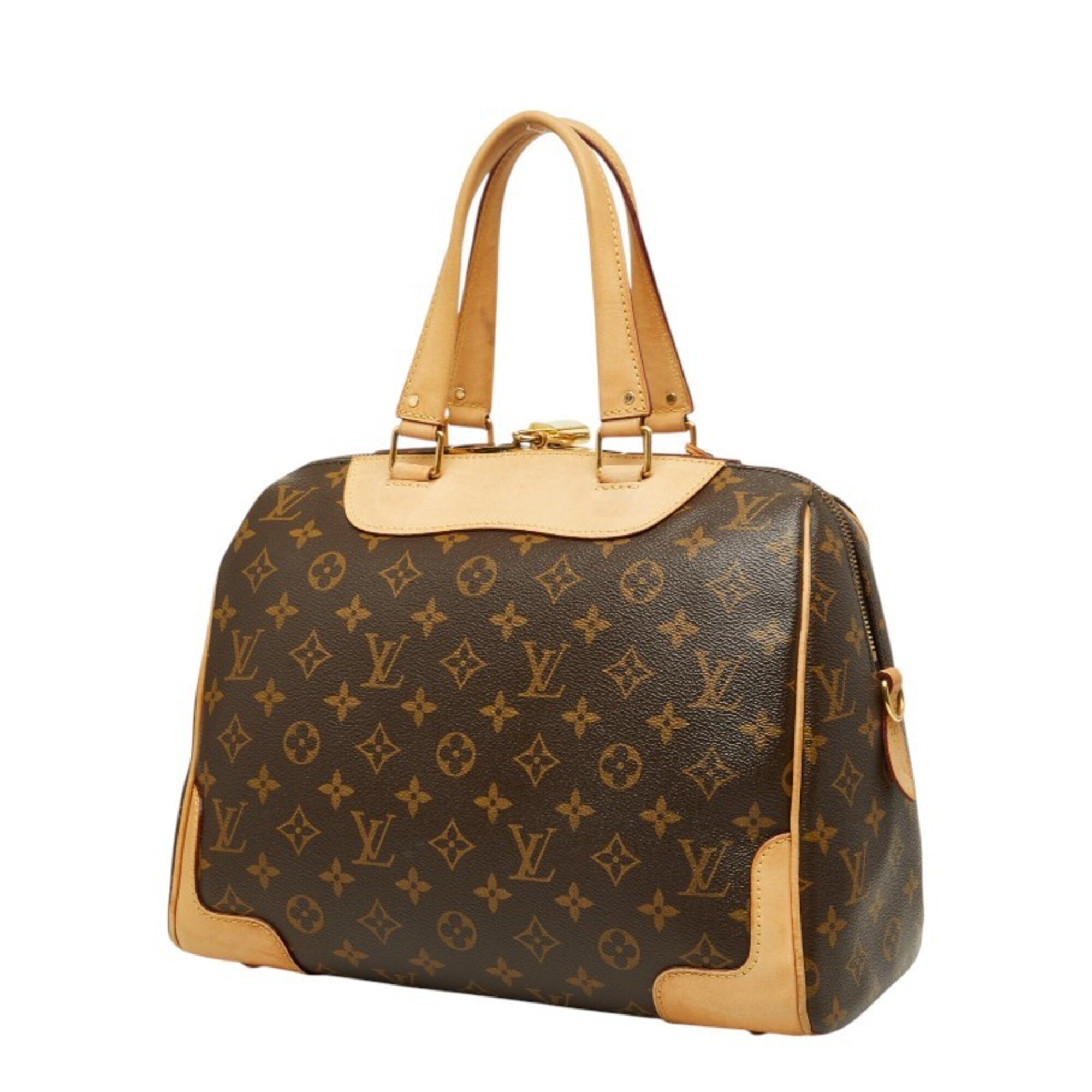 Louis Vuitton Brown Pvc Leather Handbag Shoulder Bag (Pre-Owned)