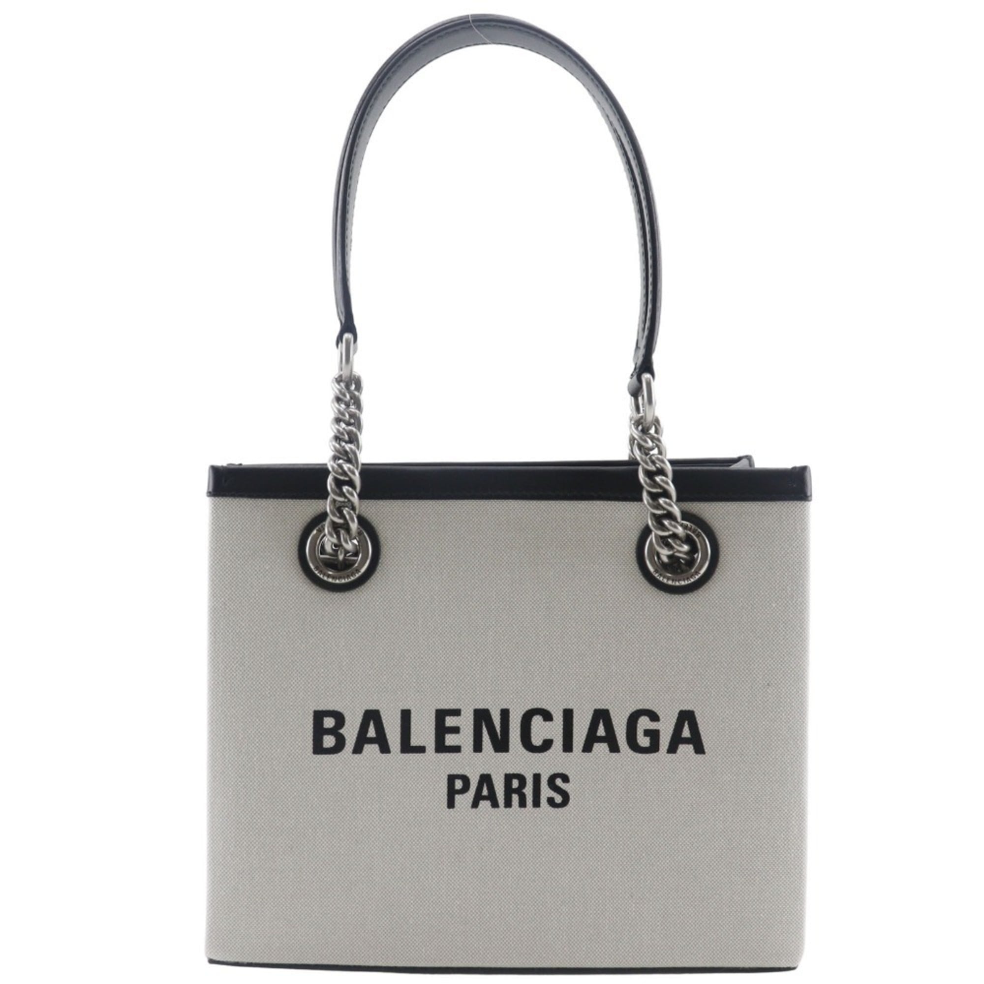 Balenciaga Light Gray Nylon Canvas Tote Bag (Pre-Owned)