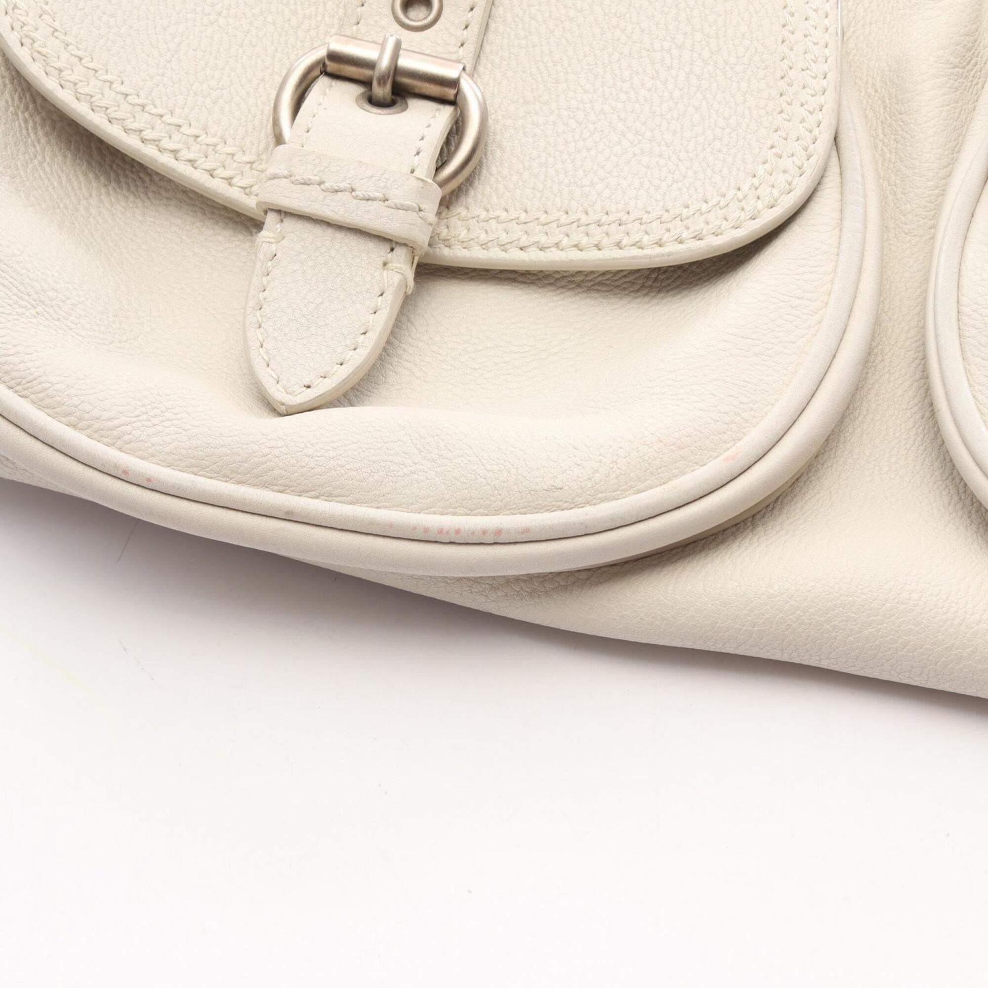 Christian Dior White Leather Handbag (Pre-Owned)