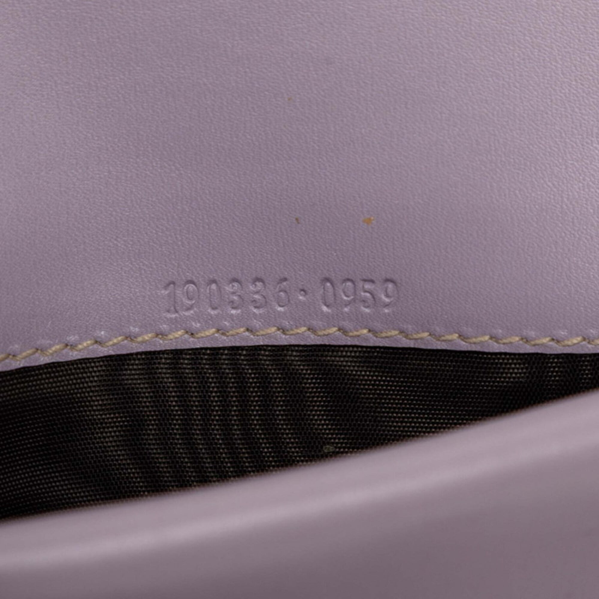 Gucci Gg Supreme Beige Light Purple Pvc Leather Long Wallet (Tri-Fold) (Pre-Owned)
