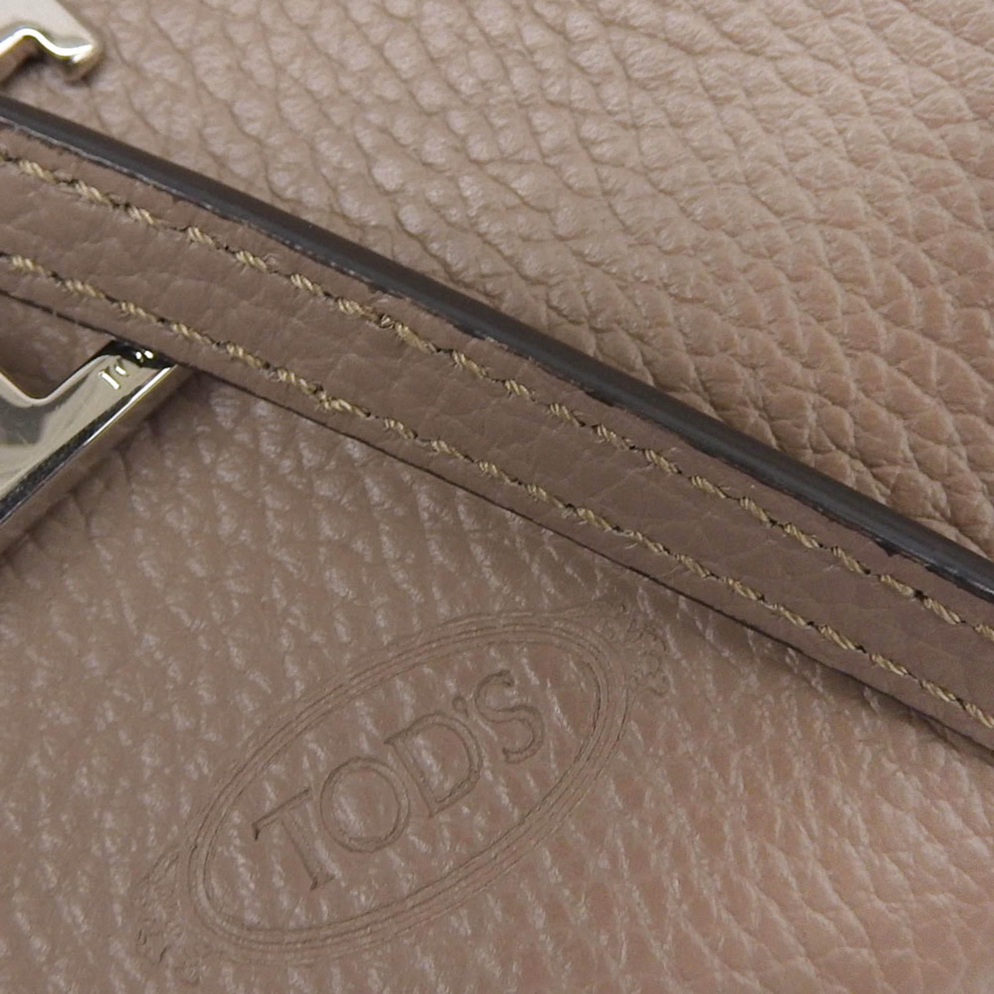 Tod's Beige Leather Handbag (Pre-Owned)