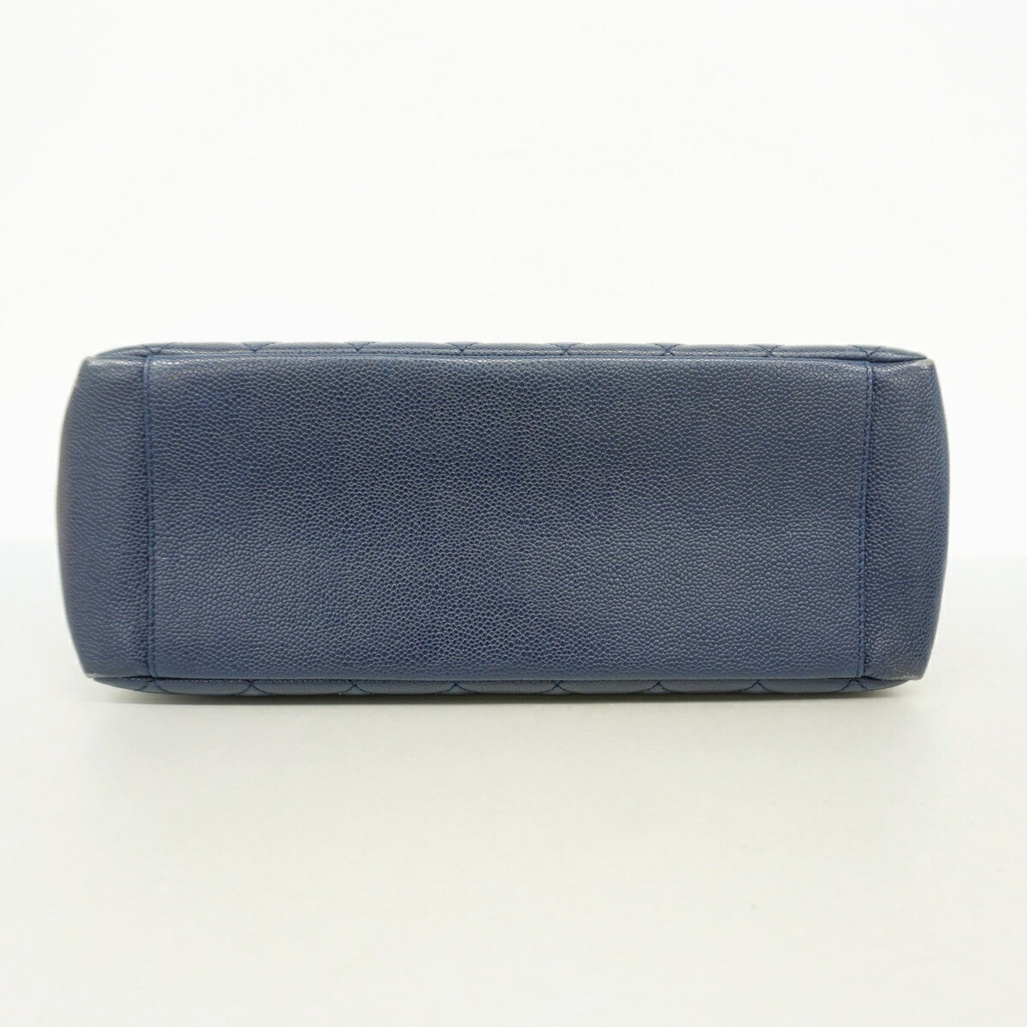 Chanel Navy Grained Calfskin Tote Bag (Pre-Owned)