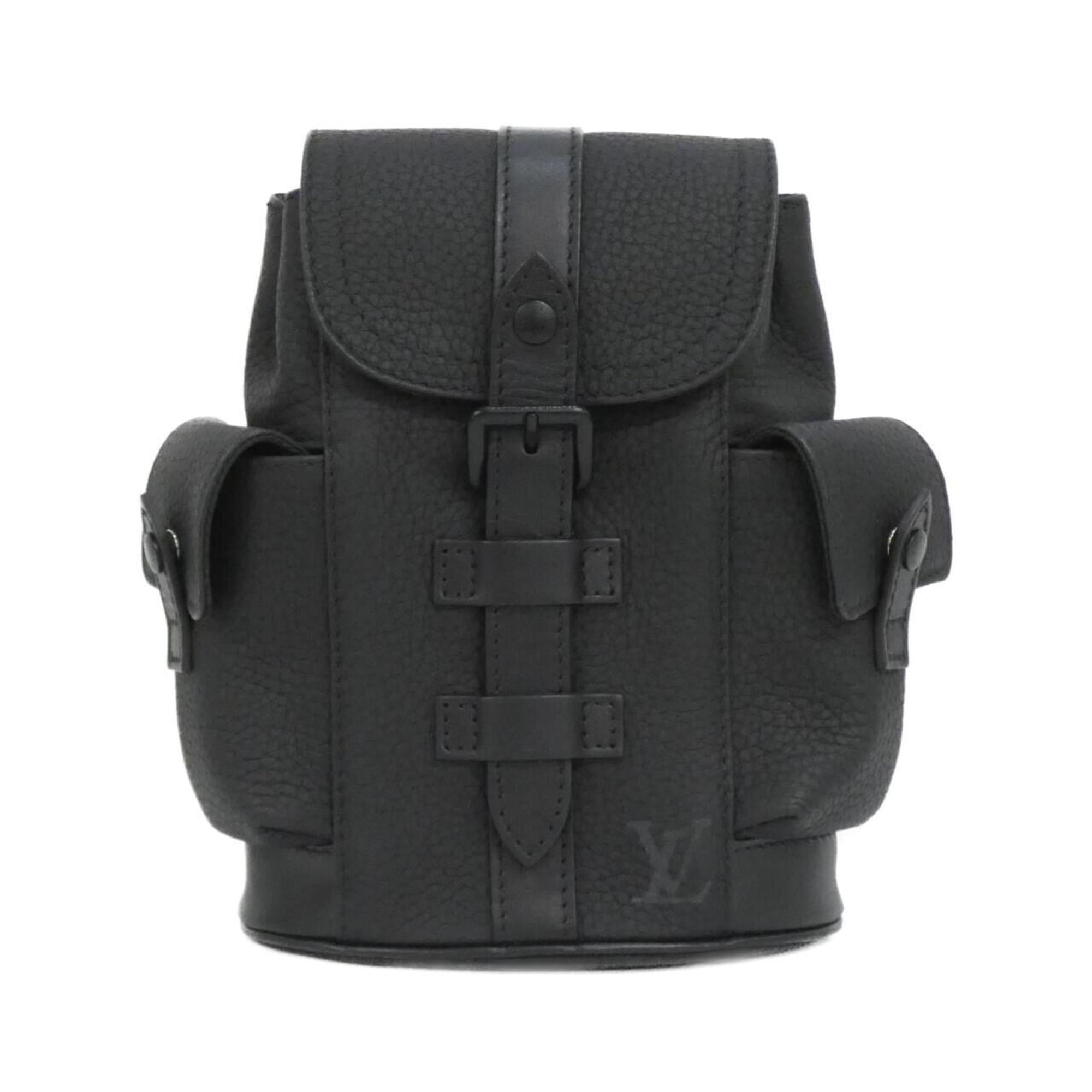 Louis Vuitton Black Leather Shoulder Bag (Pre-Owned)