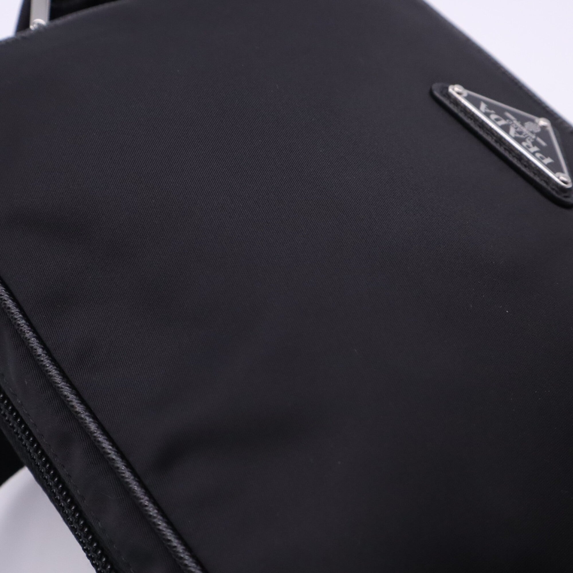Prada Saffiano Black Nero Nylon Saffiano Shoulder Bag (Pre-Owned)