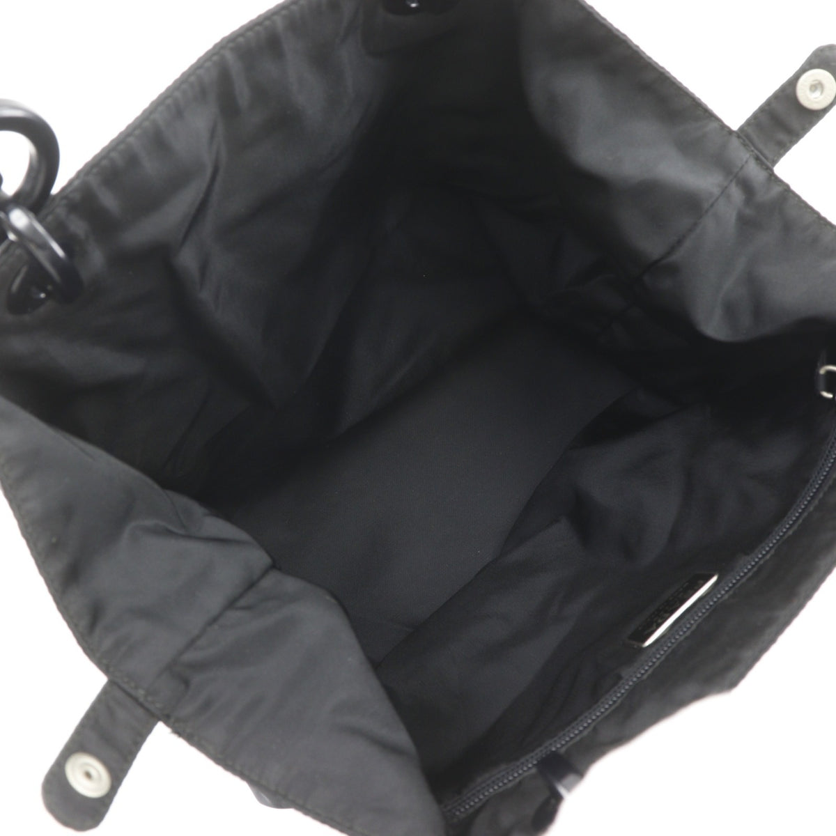 Prada Black Nylon Plastic Handbag (Pre-Owned)