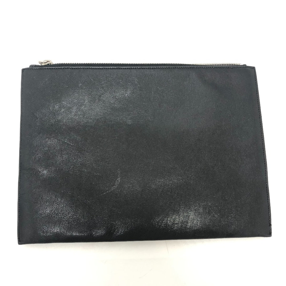 Saint Laurent Black Leather Clutch Bag (Pre-Owned)