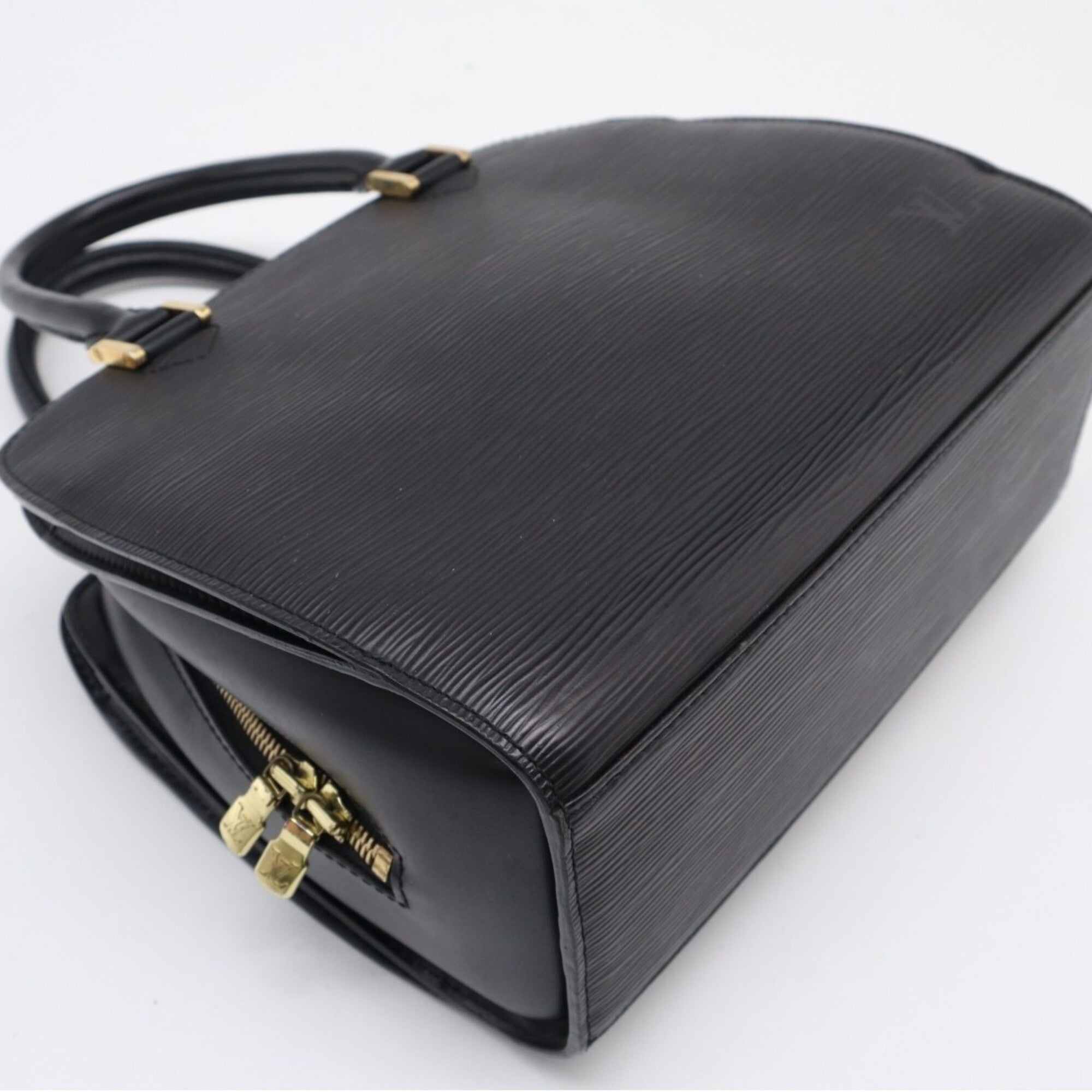 Louis Vuitton Black Leather Handbag (Pre-Owned)
