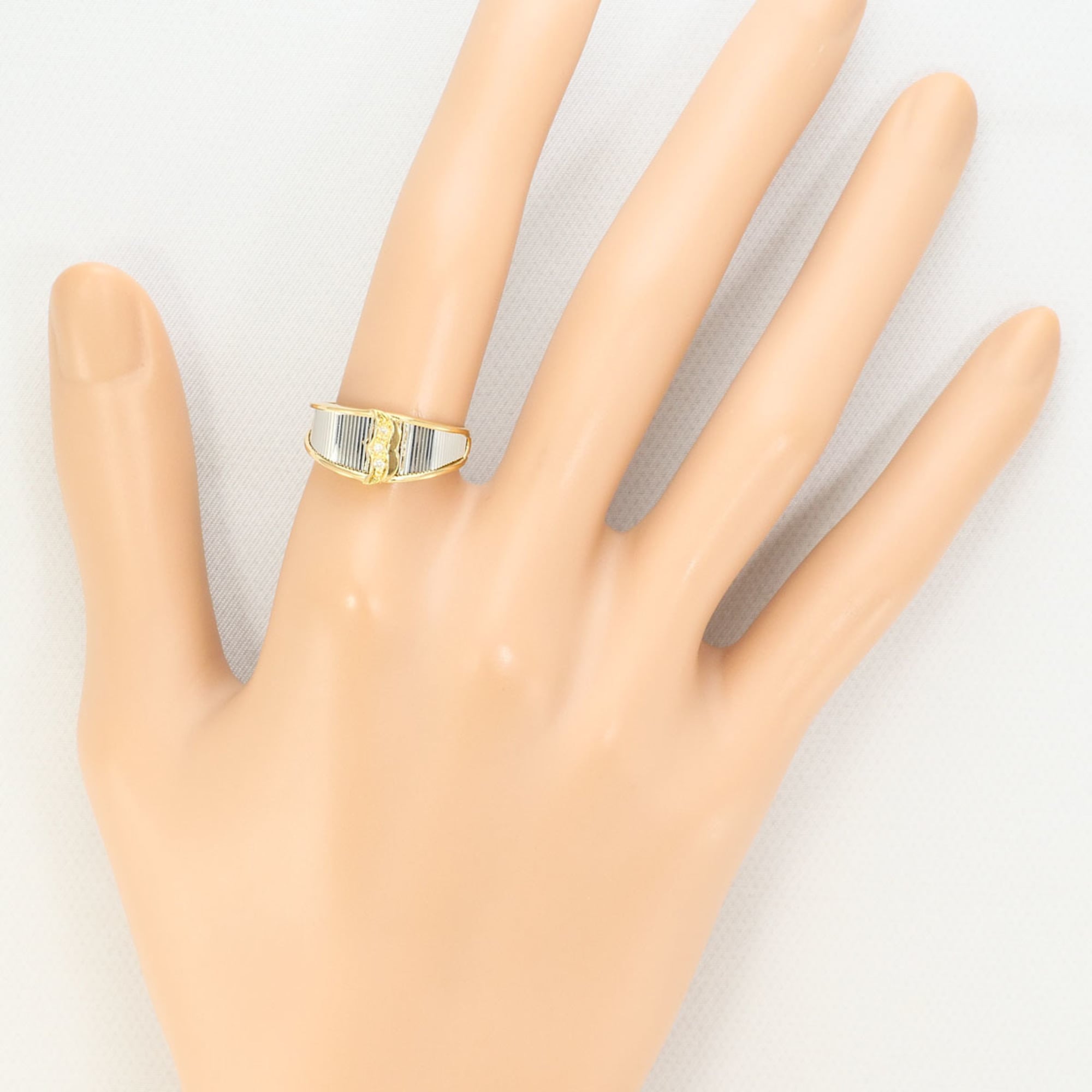 Unbranded Platinum Yellow Gold Yellow Gold (18K) Platinum 900 Band Ring (Pre-Owned)