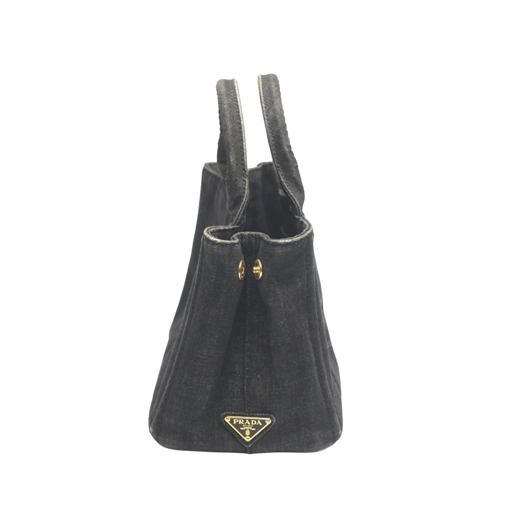 Prada Black Denim Tote Bag (Pre-Owned)
