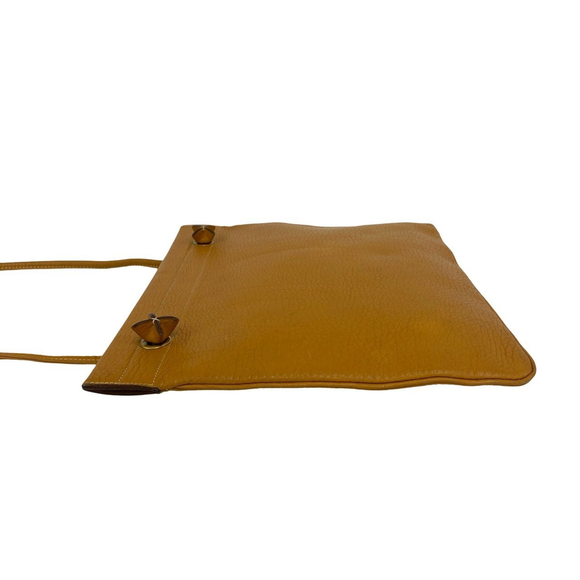 Hermes Brown Fjord Leather Shoulder Bag Tote Bag (Pre-Owned)