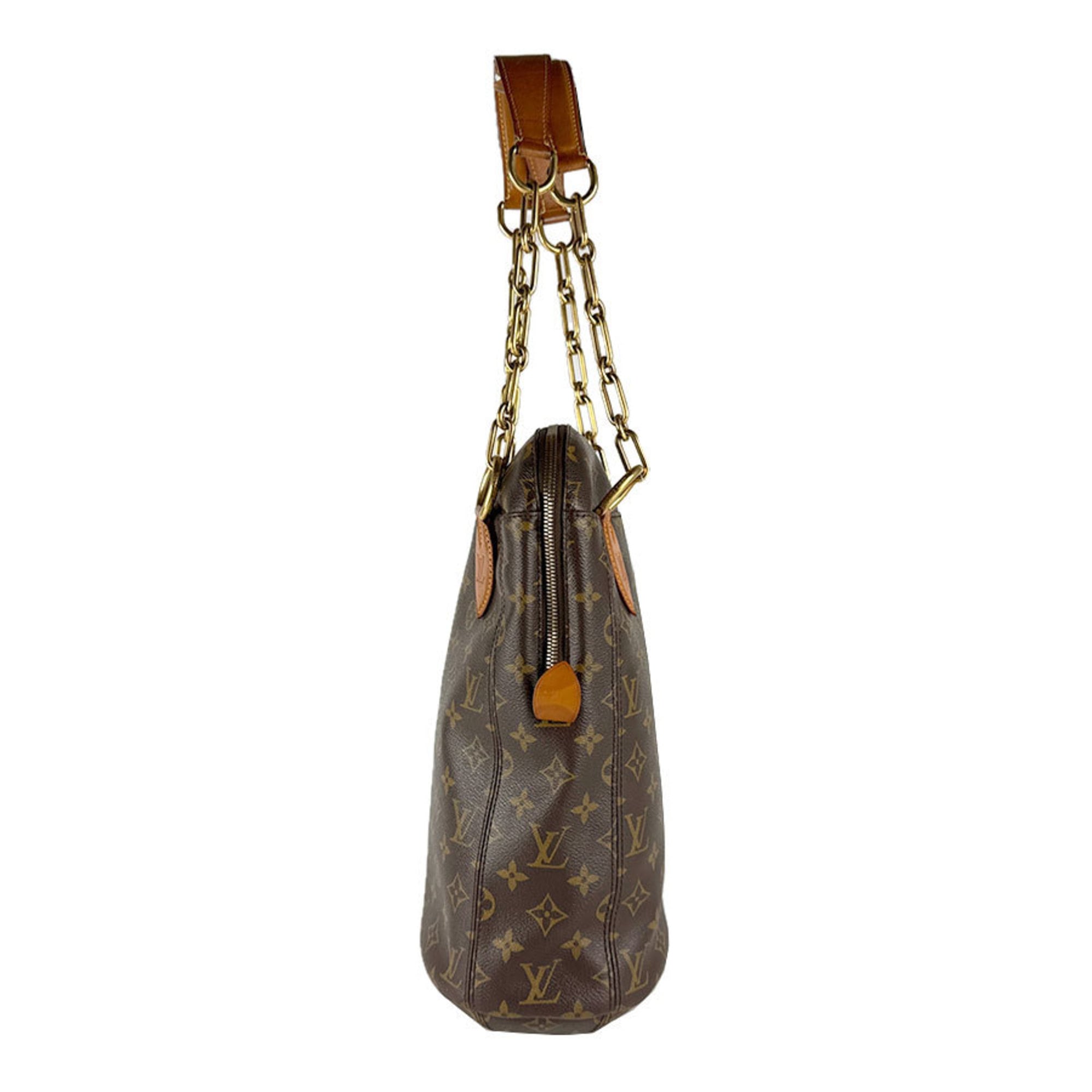 Louis Vuitton Brown Monogram Canvas Shoulder Bag (Pre-Owned)