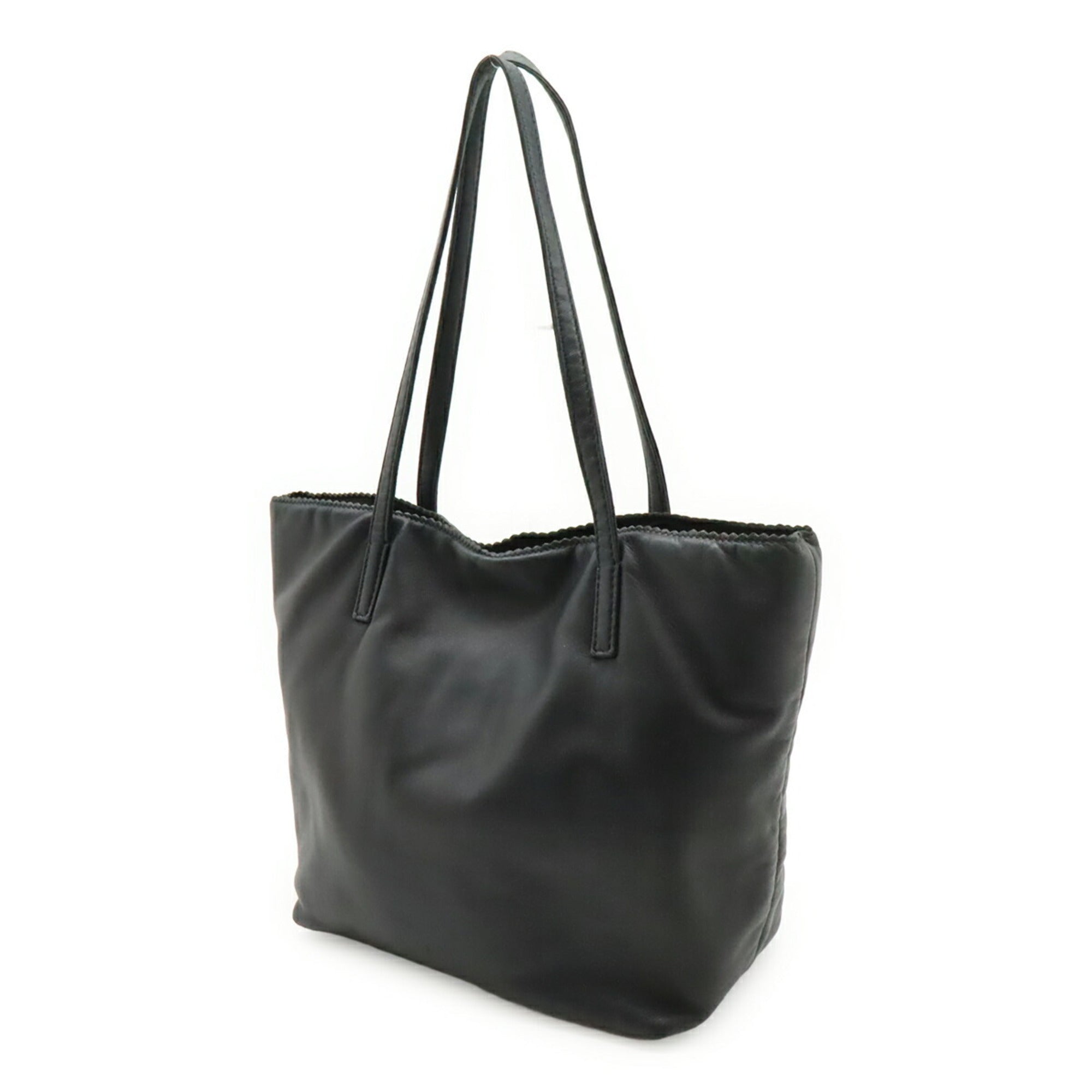 Loewe Black Nappa Leather Leather Handbag Tote Bag (Pre-Owned)