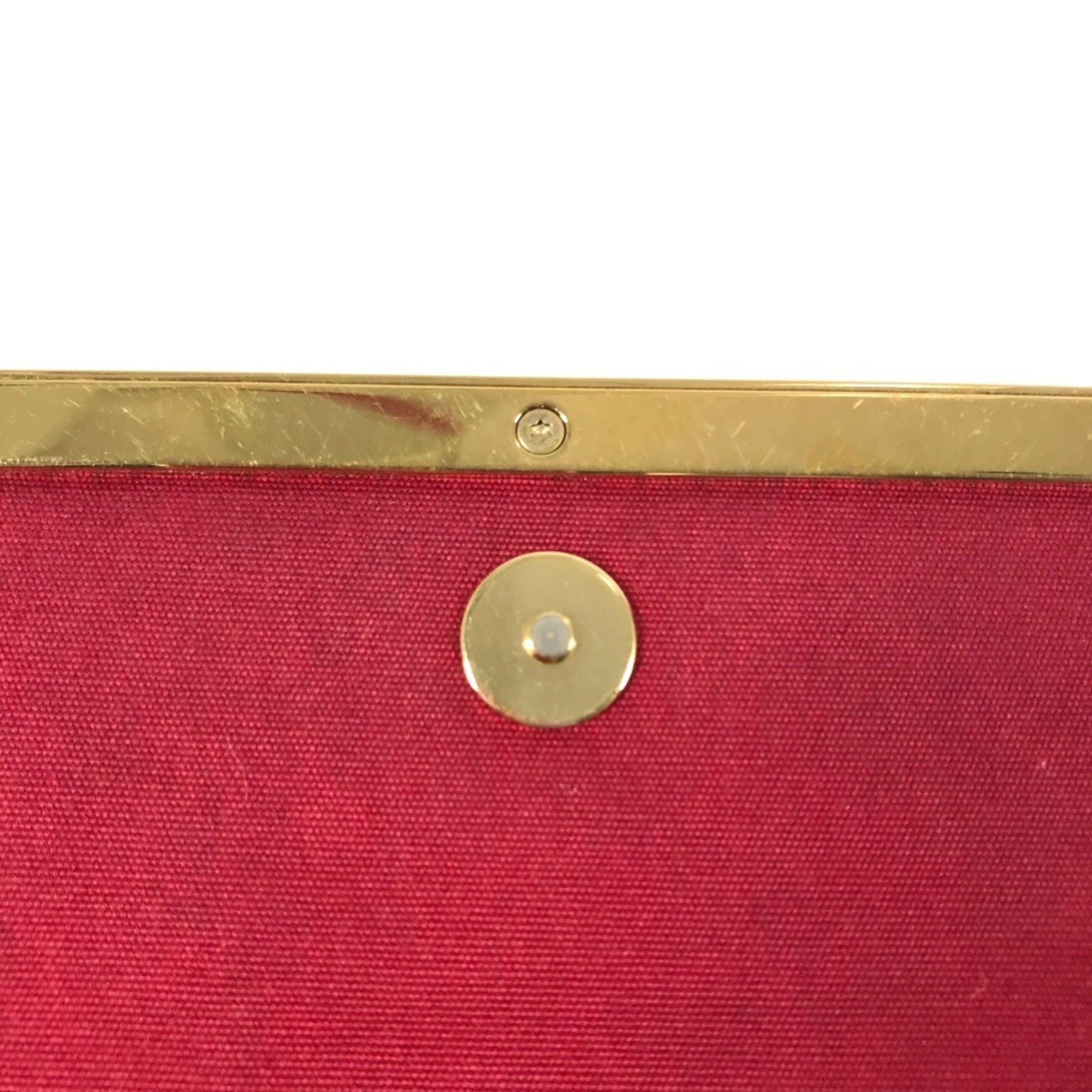 Louis Vuitton Pomme D'amour Red Color Monogram Vernis Canvas Clutch Bag Shoulder Bag (Pre-Owned)
