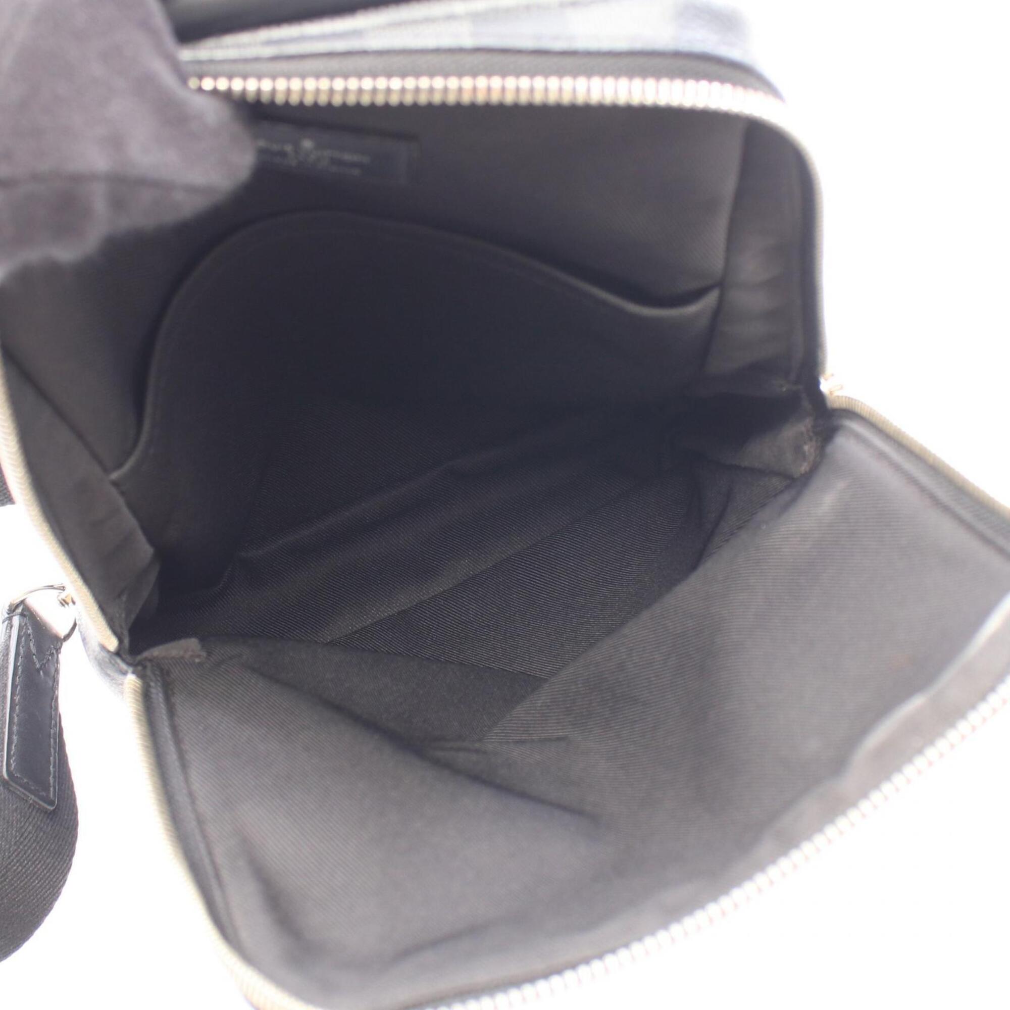 Louis Vuitton Black Damier Graphite Coated Canvas Leather Fanny Pack Sling Bag (Pre-Owned)