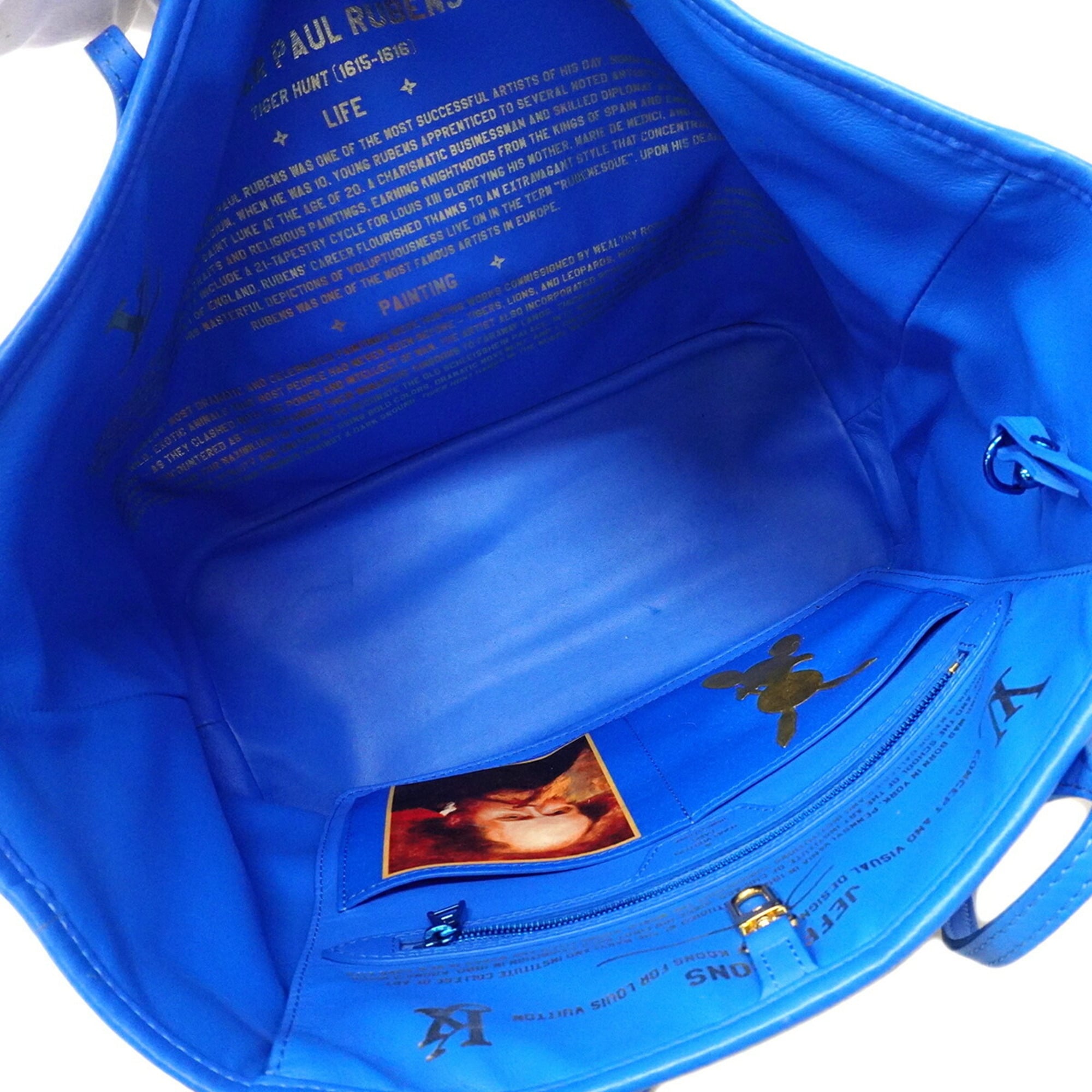 Louis Vuitton Blue Multi-Color Tote Bag (Pre-Owned)