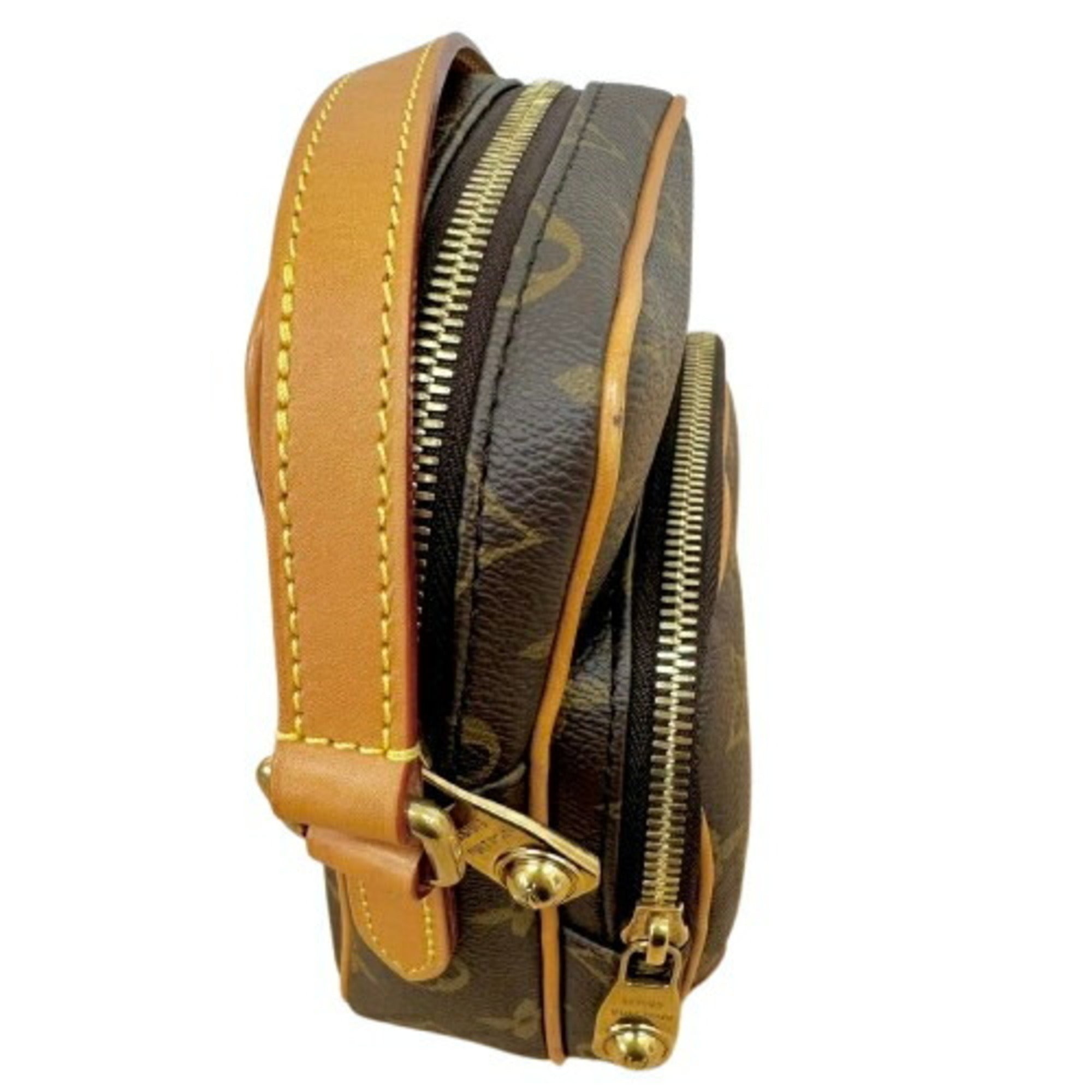 Louis Vuitton Monogram Brown Leather Shoulder Bag (Pre-Owned)