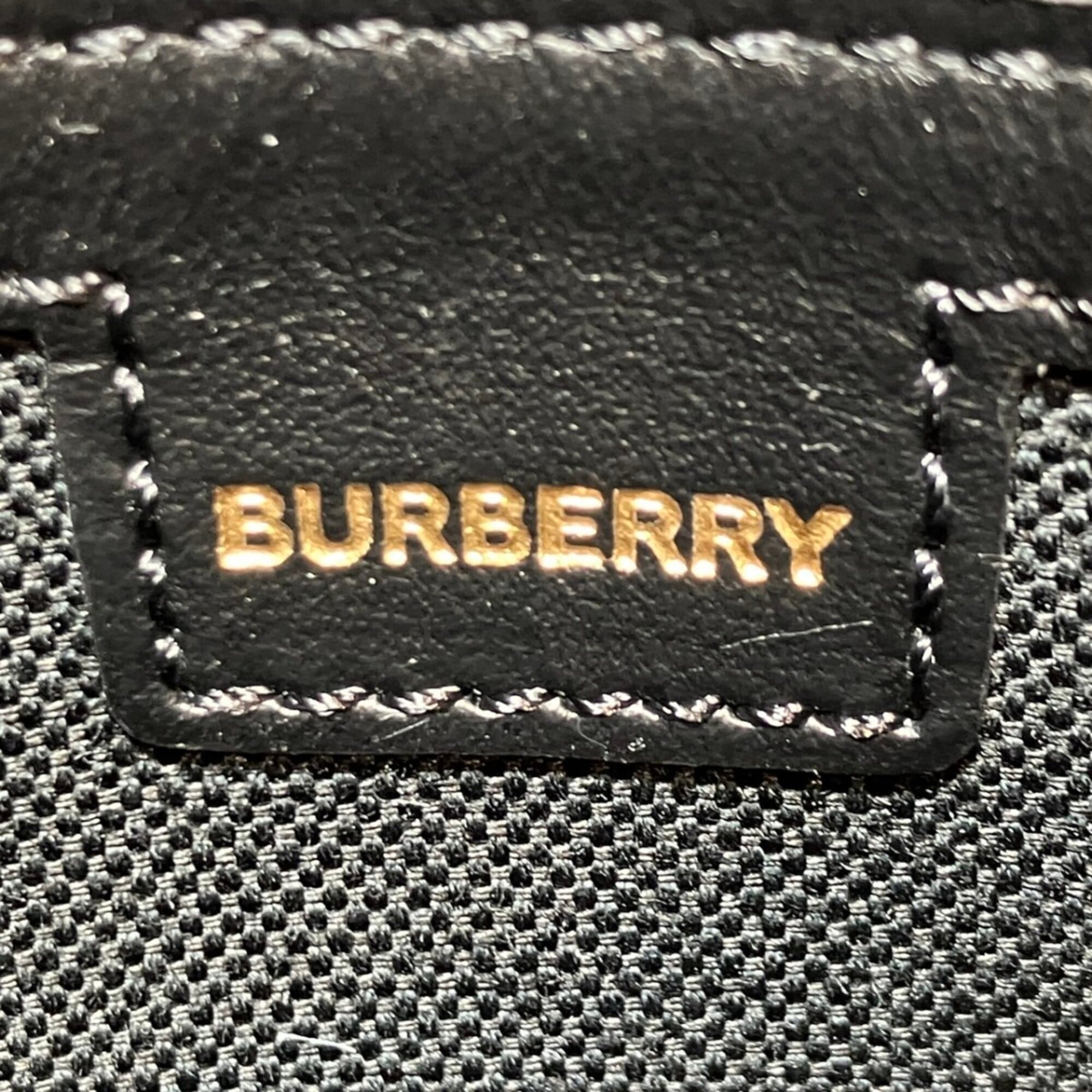 Burberry Brown Canvas Leather Coin Purse/Coin Case (Pre-Owned)