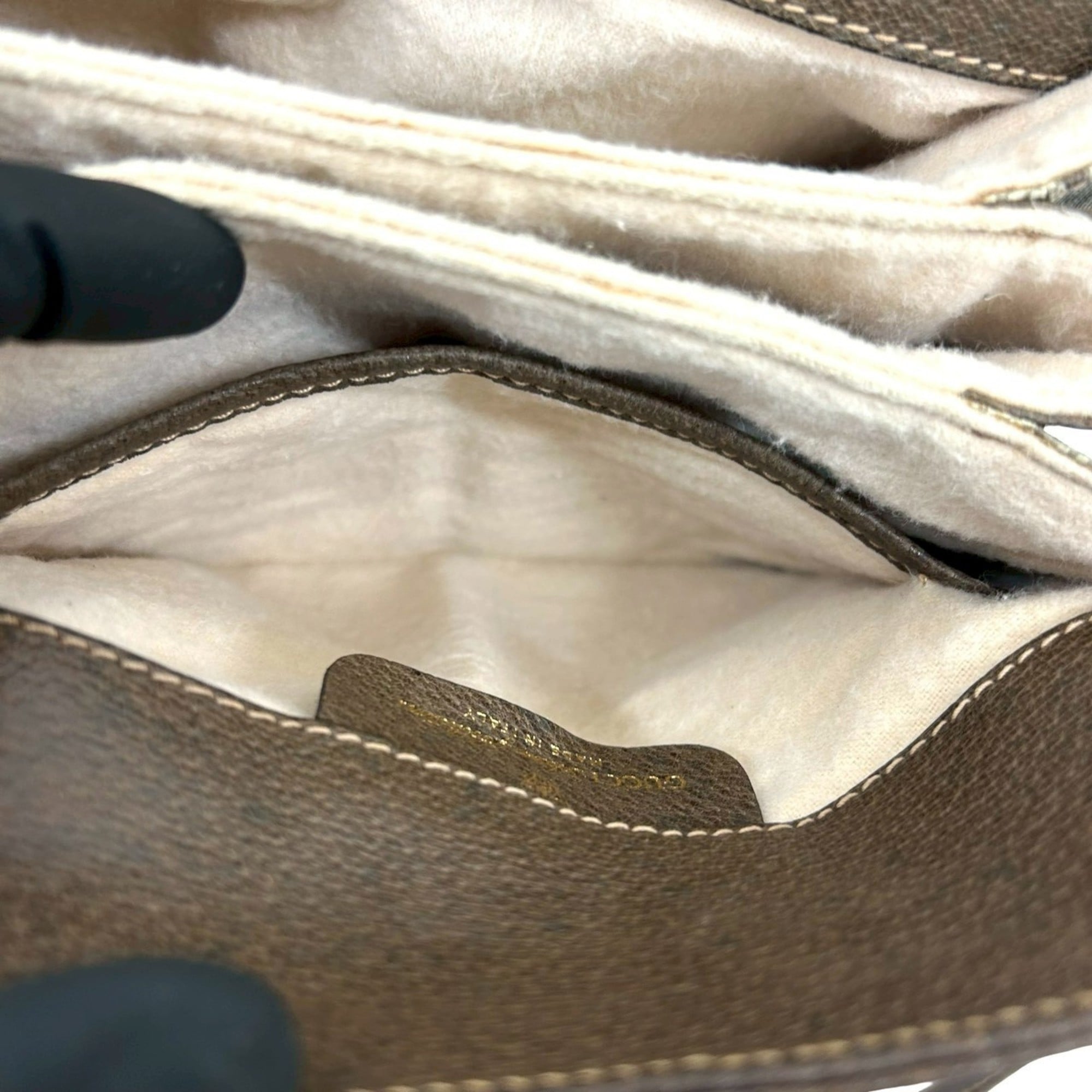 Gucci Brown Green Red Color Leather Pvc Shoulder Bag (Pre-Owned)