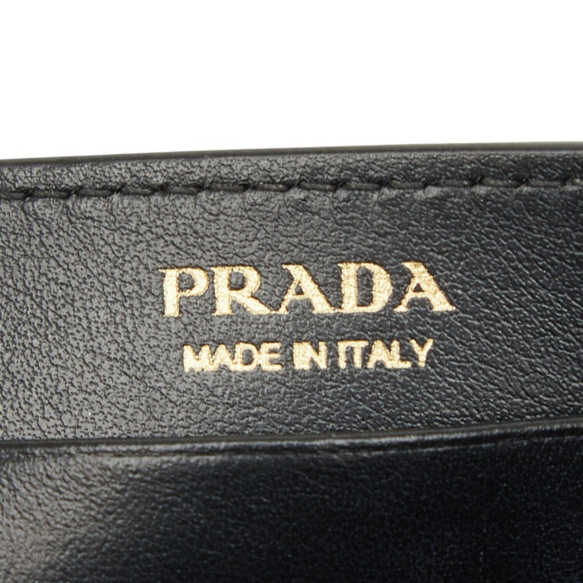 Prada Black Leather Shoulder Bag (Pre-Owned)