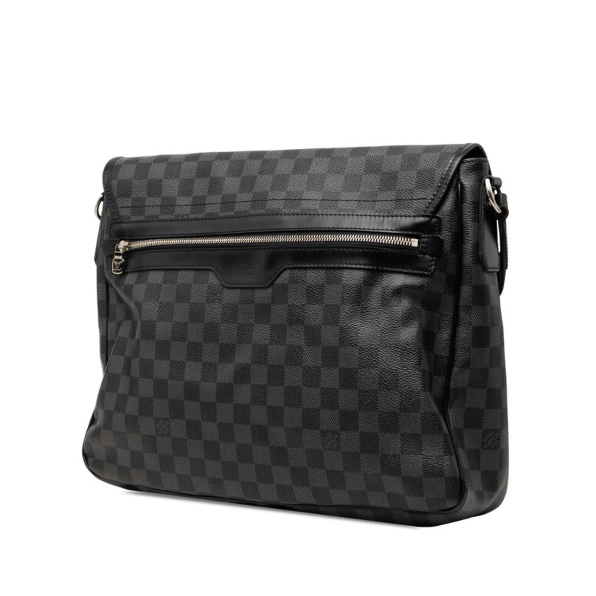 Louis Vuitton Black Pvc Leather Shoulder Bag (Pre-Owned)