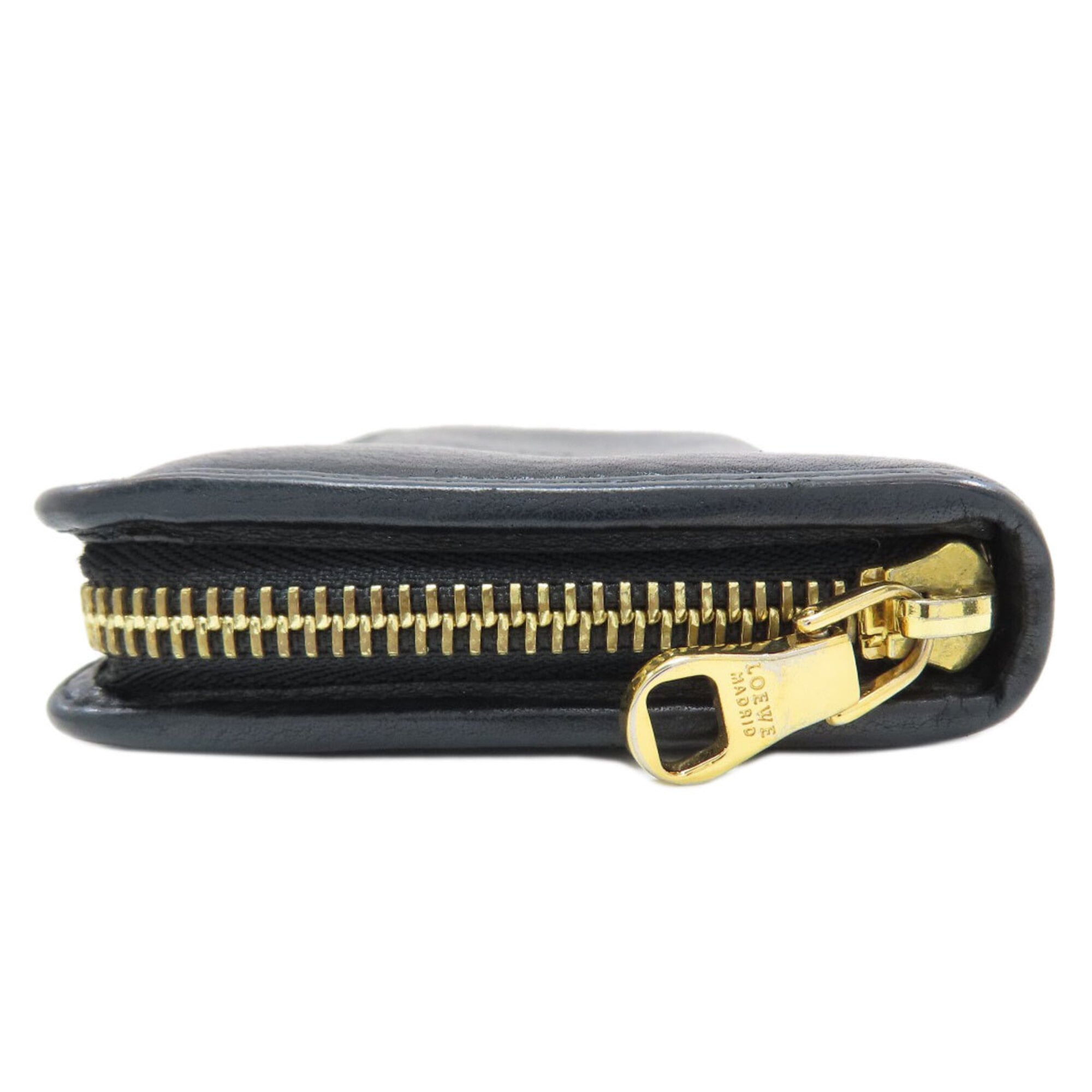 Loewe Black Leather Long Wallet (Bi-Fold) (Pre-Owned)