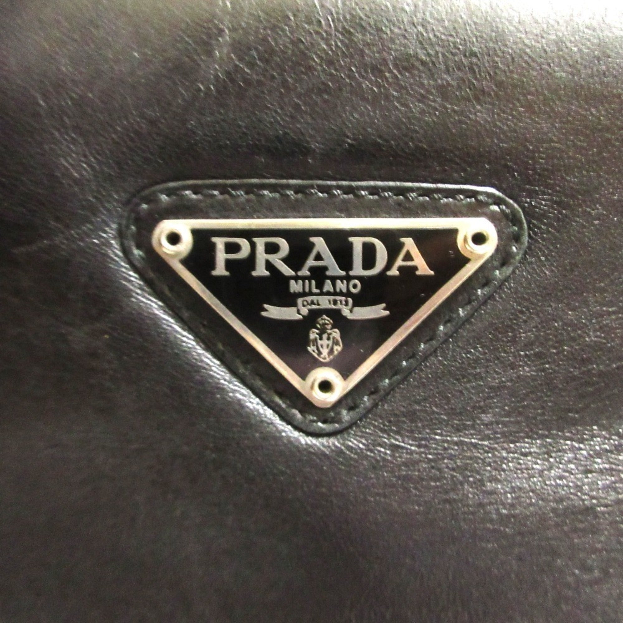 Prada Black Nappa Leather Tote Bag (Pre-Owned)