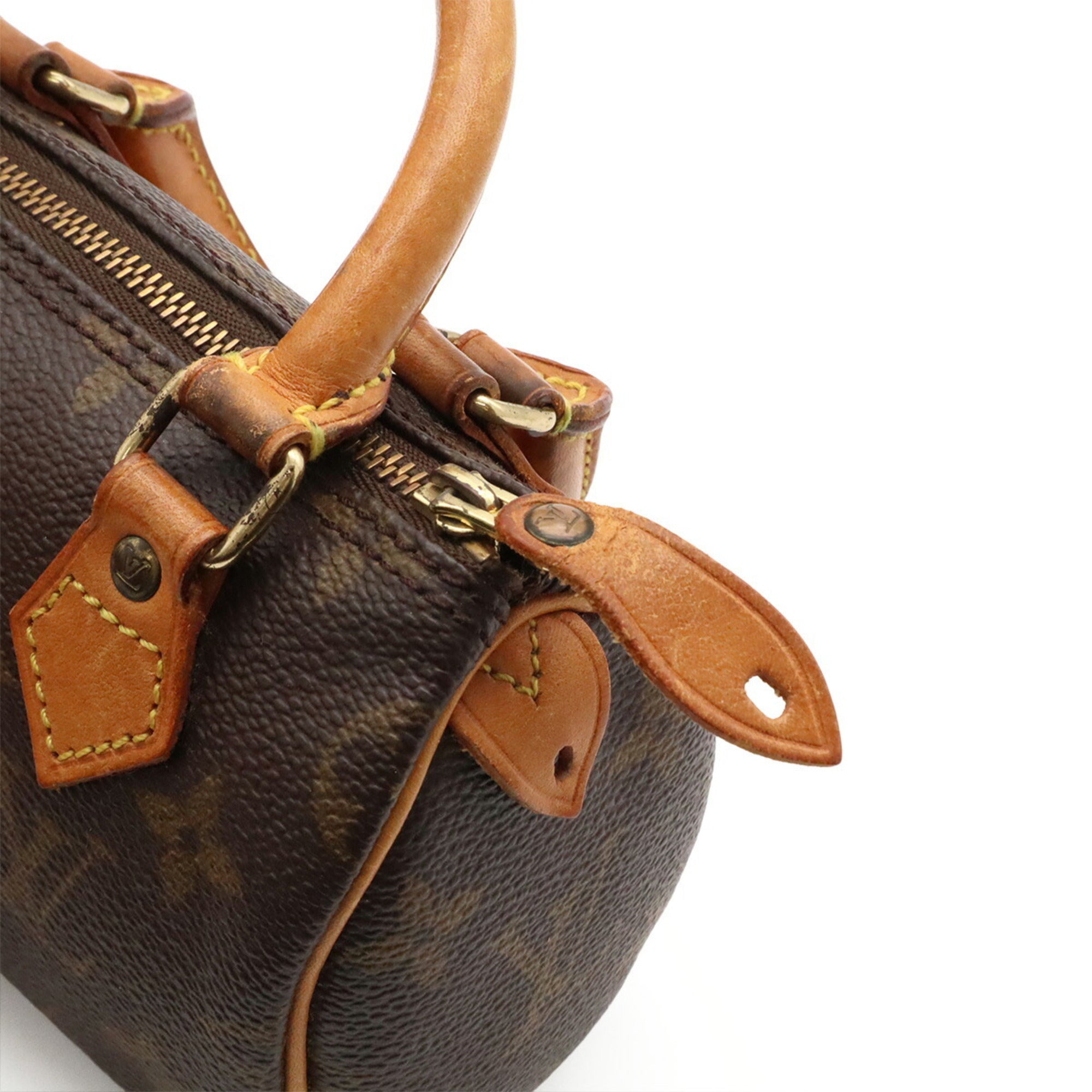 Louis Vuitton Brown Monogram Mini Handbag Pouch Shoulder Bag (Pre-Owned)