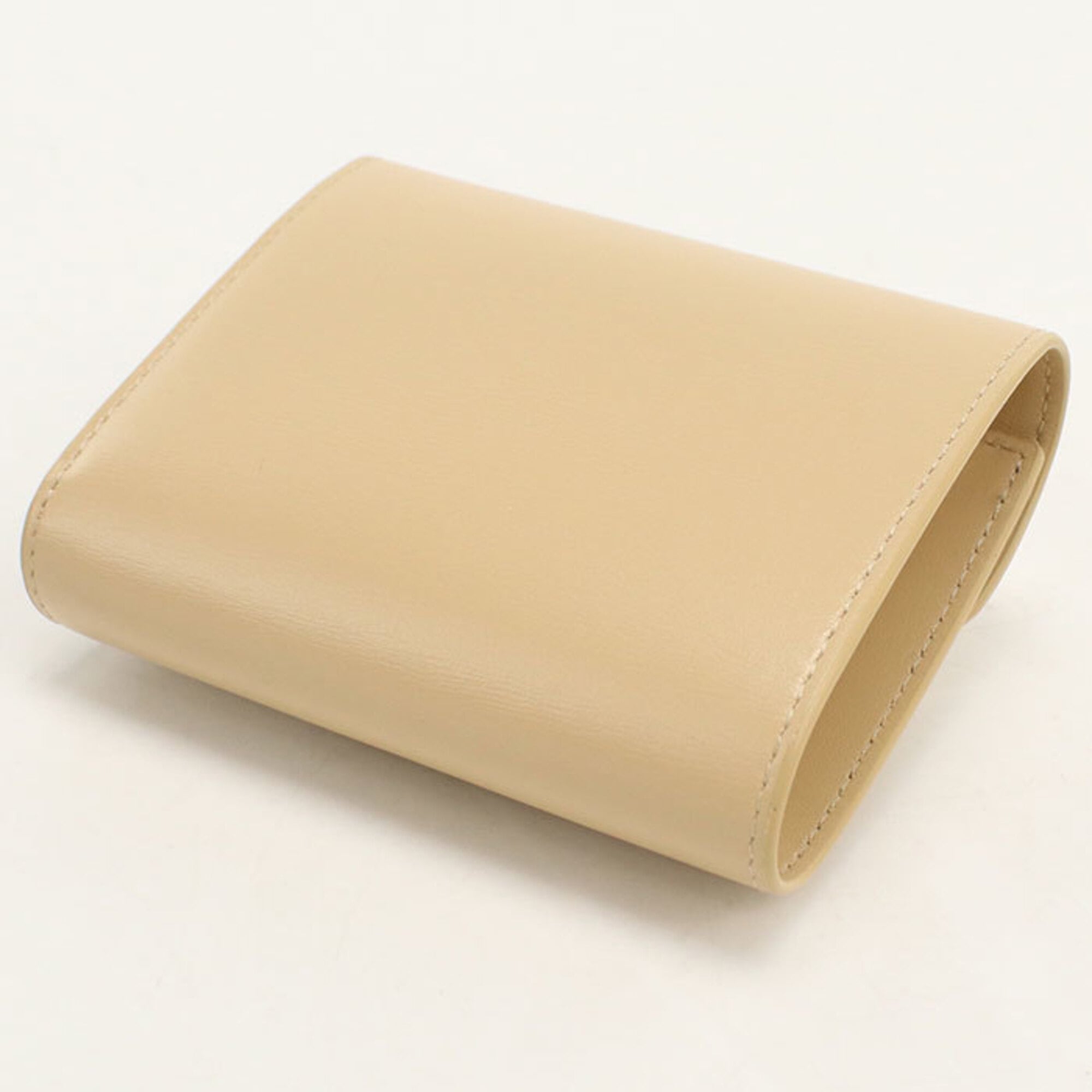 Celine Beige Leather Wallet (Tri-Fold) (Pre-Owned)