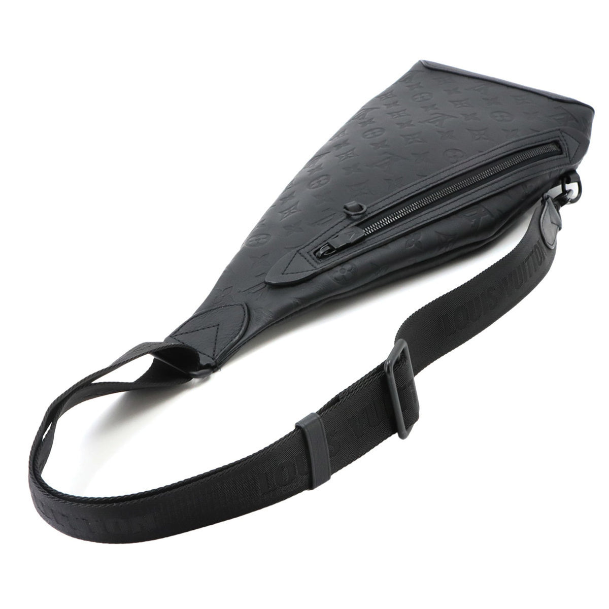 Louis Vuitton Noir Monogram Shadow Handbag Pouch Sling Bag (Pre-Owned)