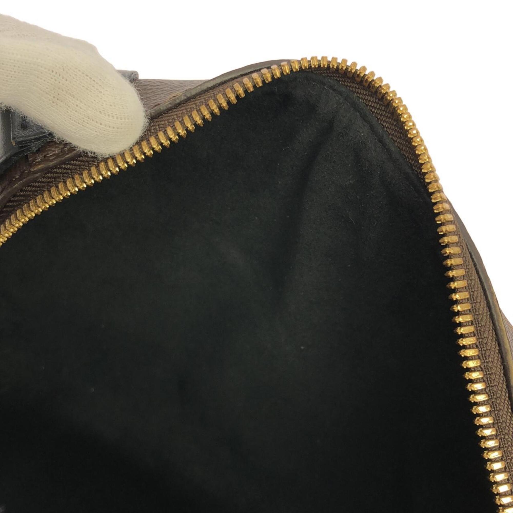 Louis Vuitton Black Marron Coated Canvas Handbag (Pre-Owned)