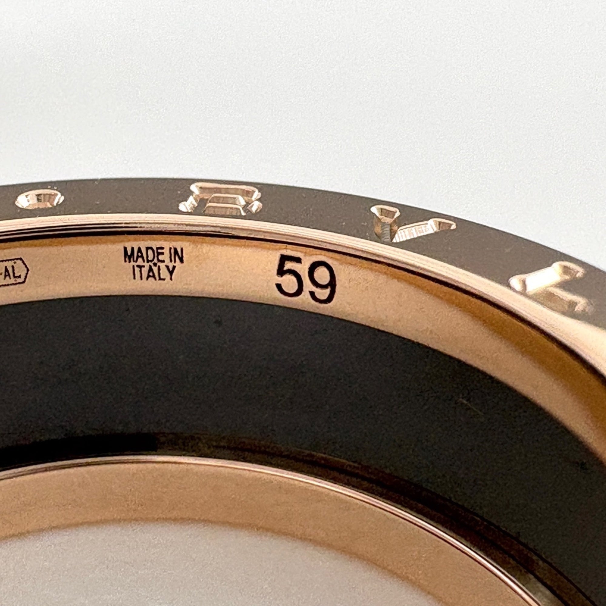 Bvlgari Pink Gold (18K) Ceramic Band Ring (Pre-Owned)
