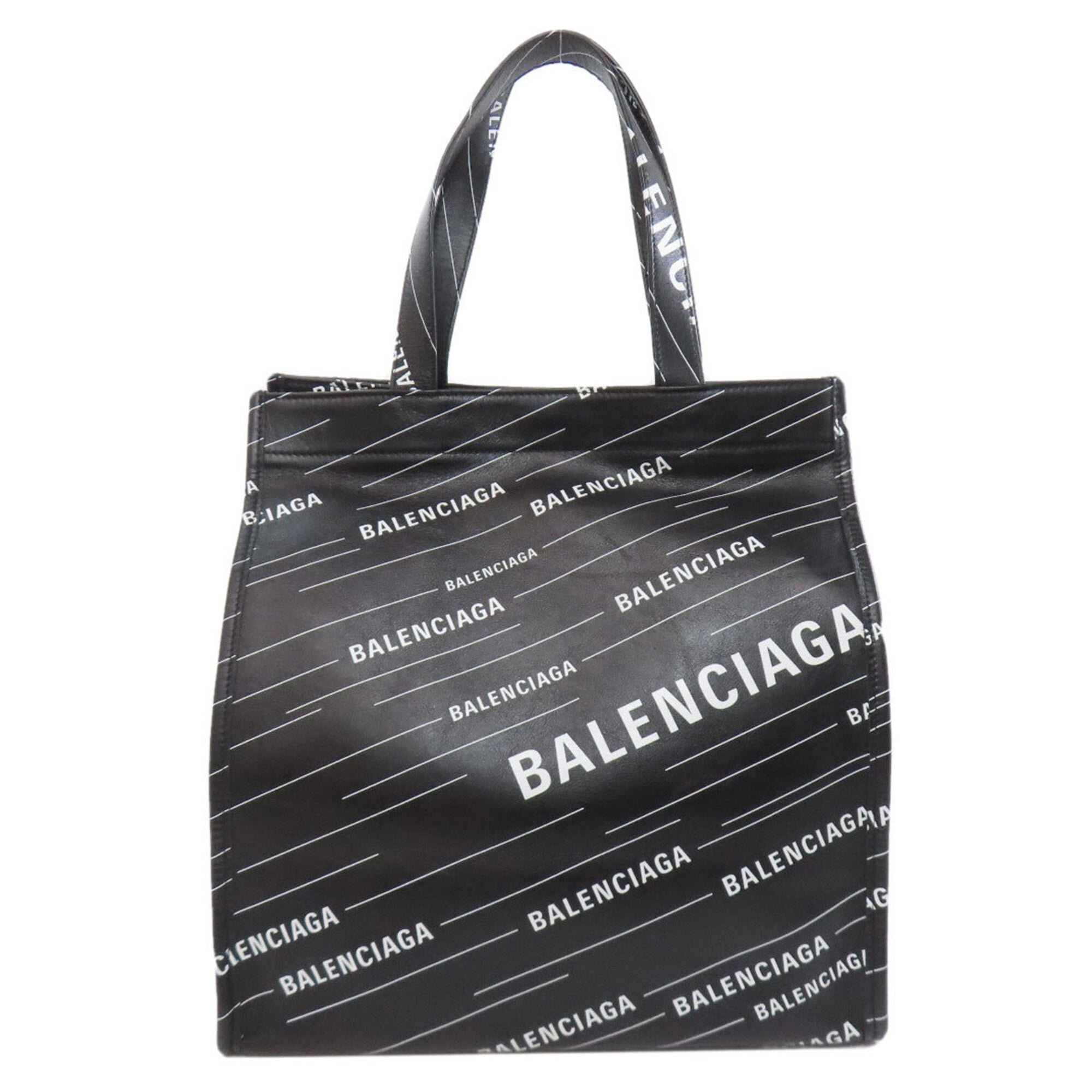 Balenciaga Black Leather Tote Bag (Pre-Owned)