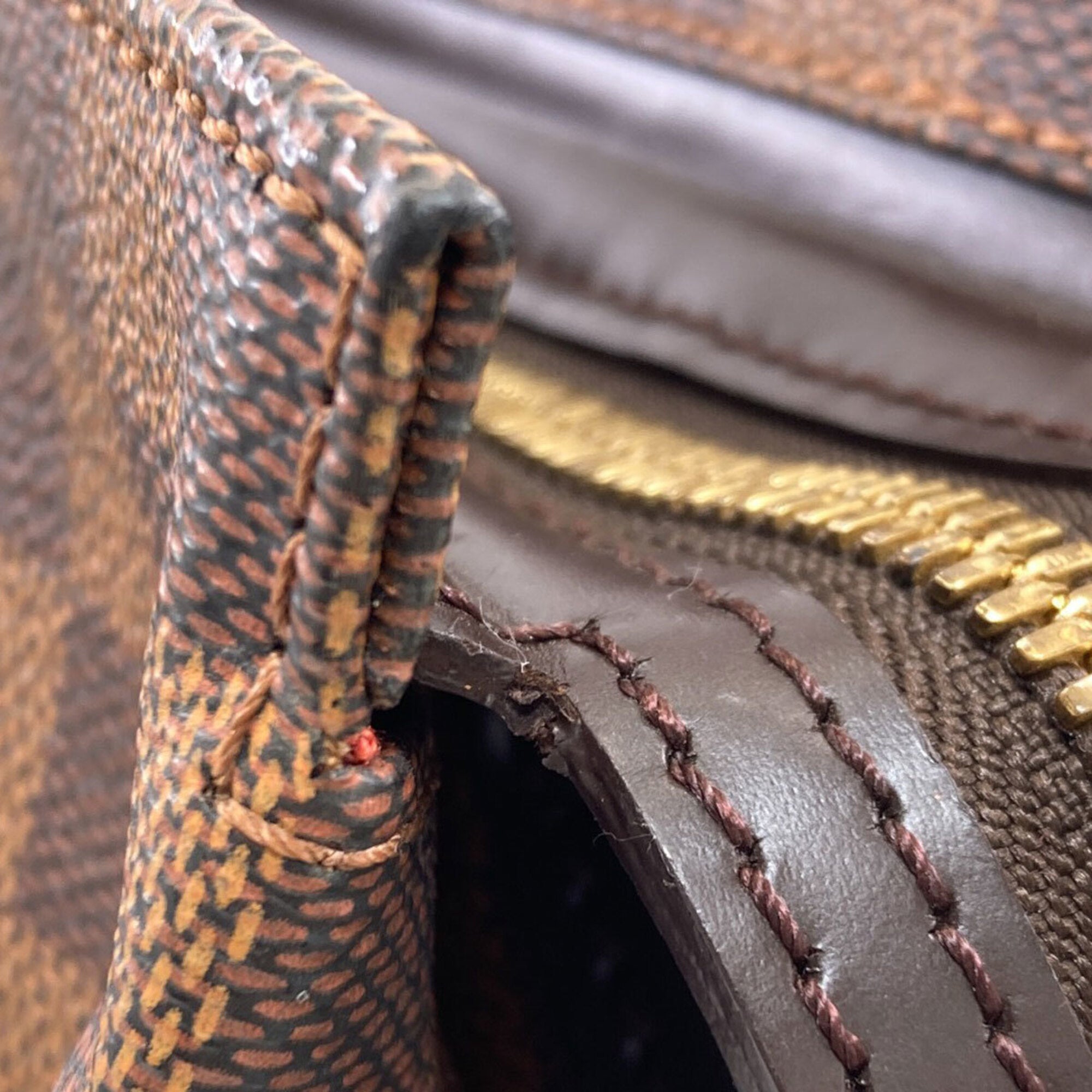 Louis Vuitton Damier Canvas Ebene Damier Canvas Tote Bag (Pre-Owned)
