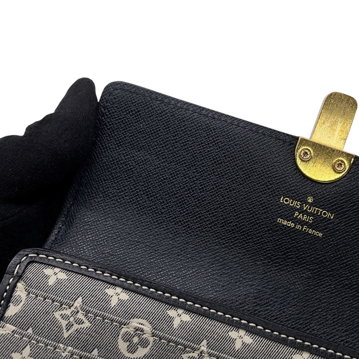 Louis Vuitton Monogram Idylle Gray Navy Monogram Idylle Long Wallet (Bi-Fold) (Pre-Owned)